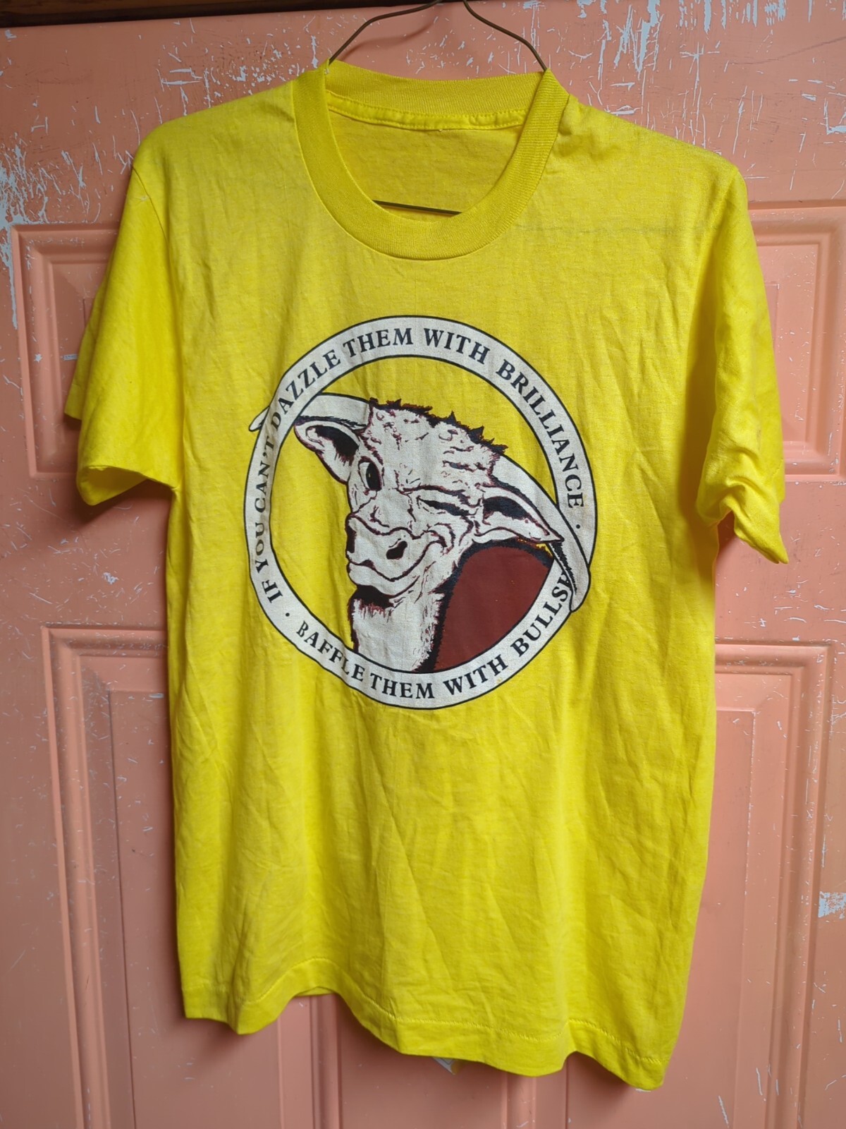 Cow Bull Parody Shirt If You Can’t Dazzle W/ Brilliance Baffle W/ BULLS— SMALL