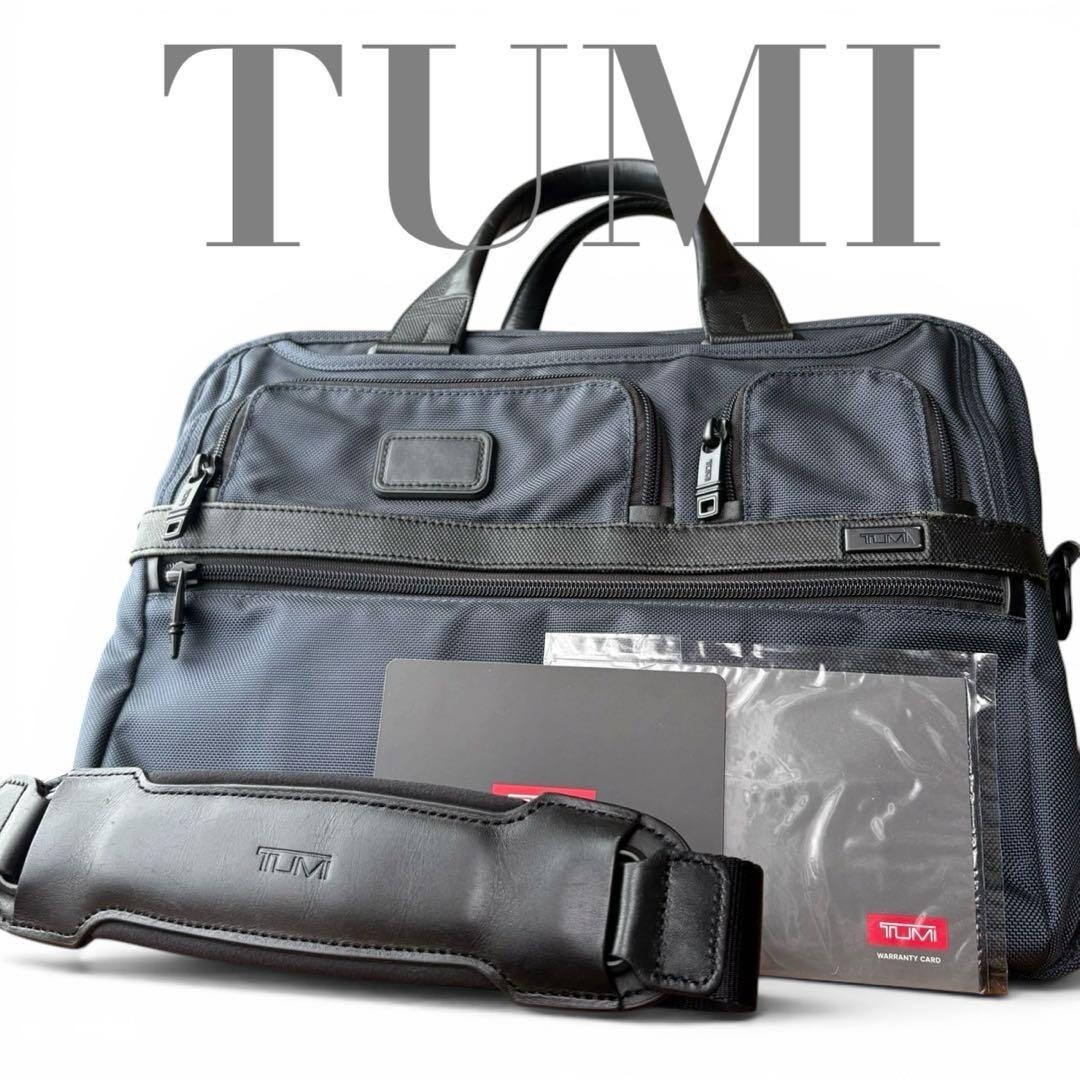 TUMI SOPHNET 2Way Briefcase Navy Ballistic Nylon Business Bag PC A4 26118