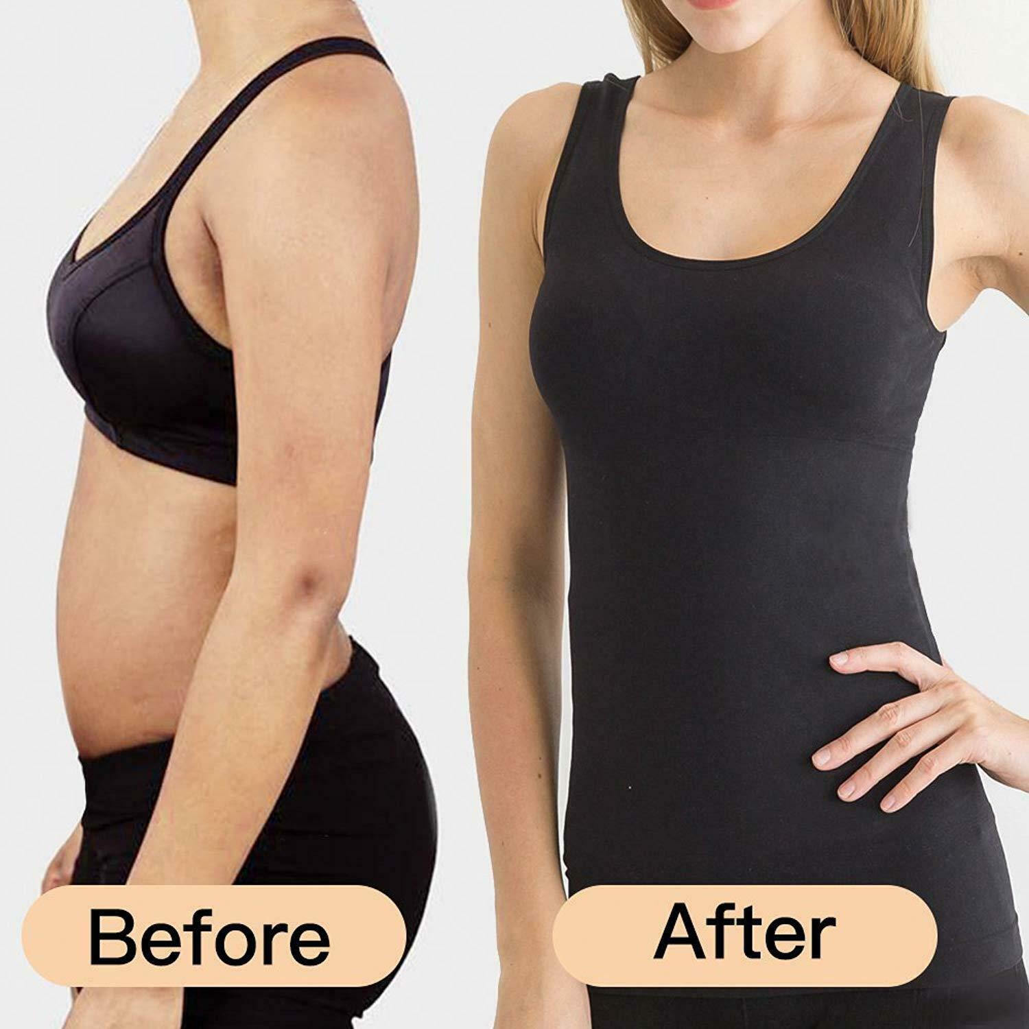 Women’s Genie Slimming Body Cami Shaper Vest Shapewear Tummy Waist Camisole Tops
