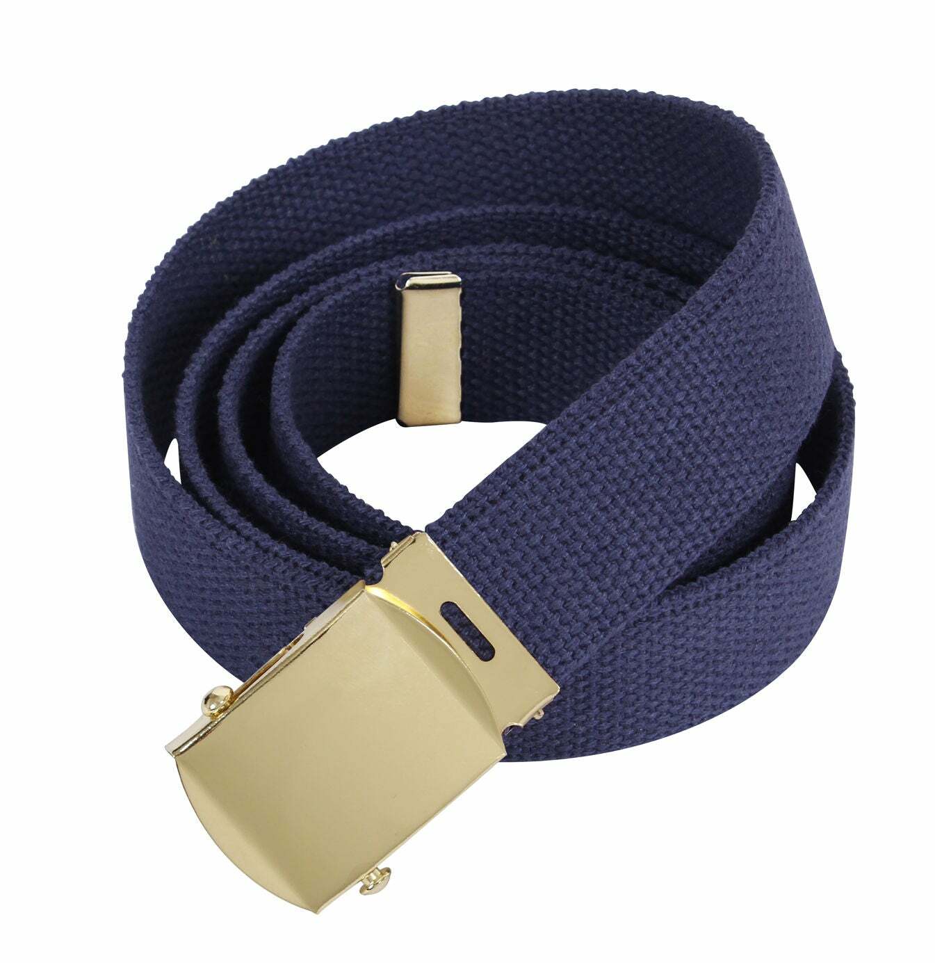 U.S MILITARY NAVY BLUE WEB TROUSER BELT WITH BUCKLE U.S.A MADE 44″- 54″