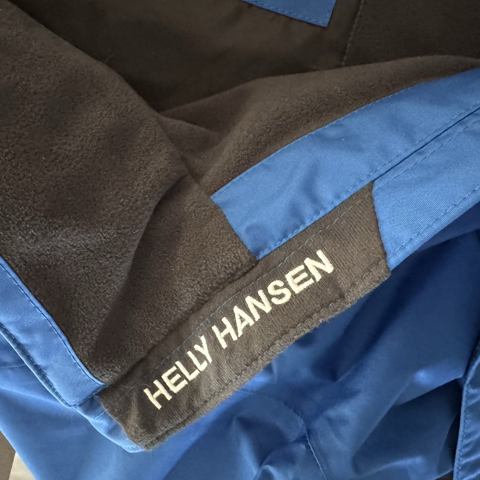 Helly Hansen Jacket Mens Medium Blue Crew Midlayer Soft Shell Fleece Sailing