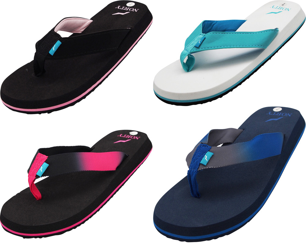 Norty Women’s Platform Soft Cushioned Footbed Flip Flop Thong Sandal