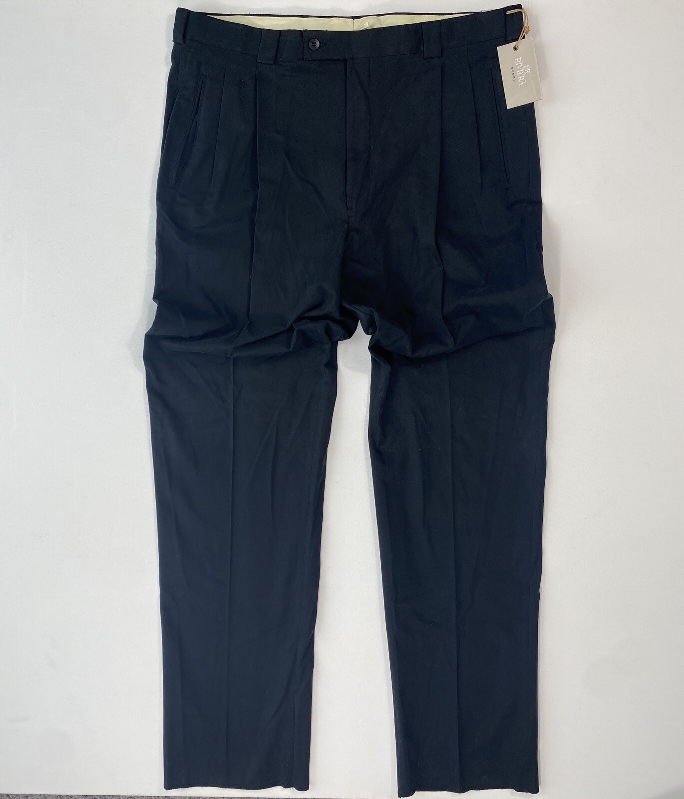 Riviera Sports Mens Pants Size 40×36 Unhemmed Career Casual NWT Modern Stretch