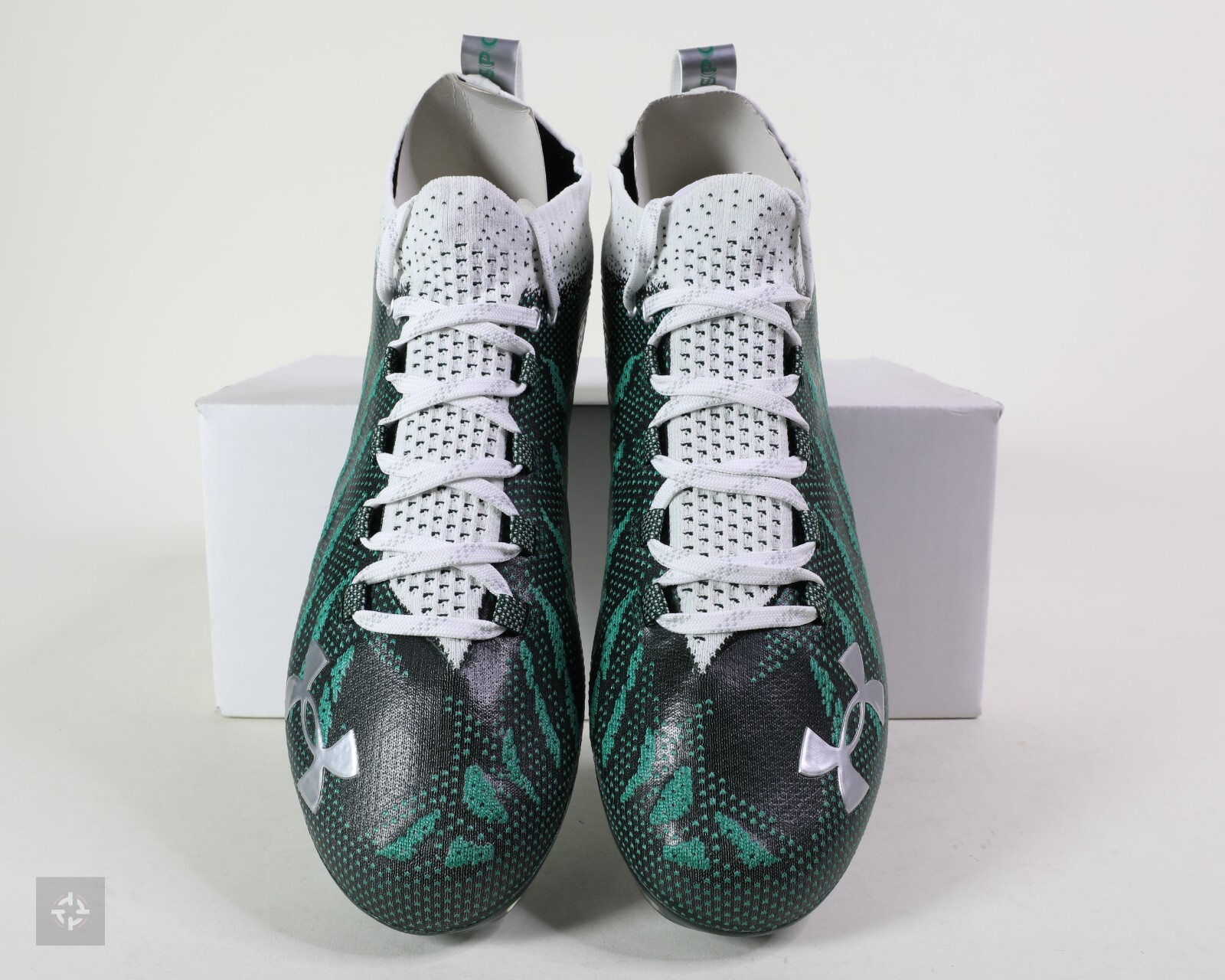 Under Armour Spotlight Lux MC Green Football Cleats Size 11.5-12.5 (3022654-300)