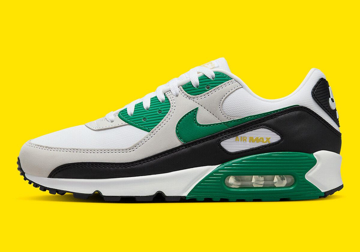 Nike Air Max 90 White Malachite Green Black FB9658-102 Men’s