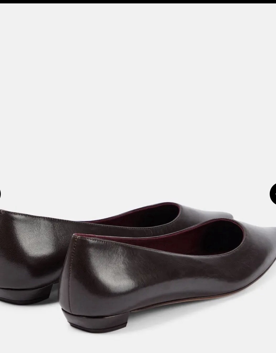 The Row Claudette Leather Ballet Flats