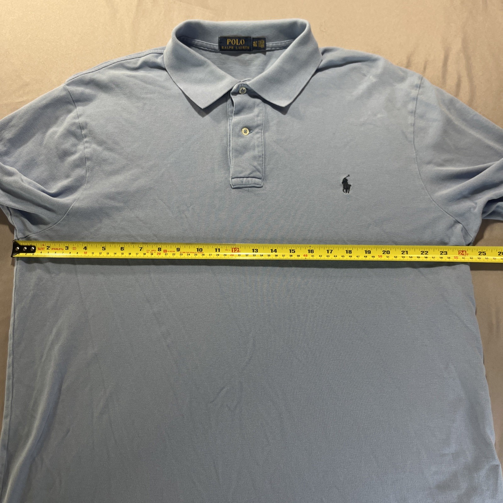 Polo Ralph Lauren Men’s Blue Heather Big & Tall XLT Short Sleeve Shirt