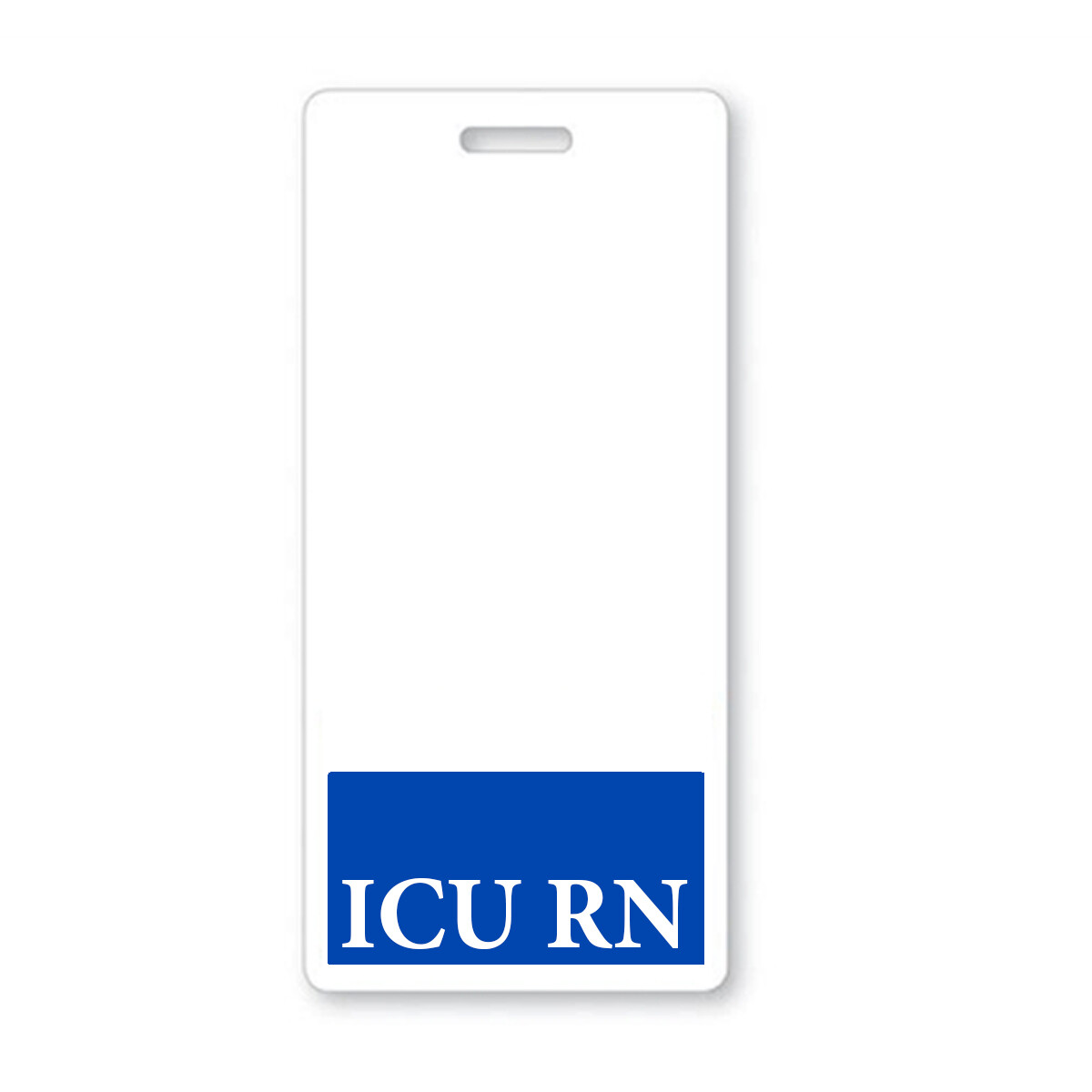 ICU RN Badge Buddy -Vertical – Hospital ID Card Buddies for Critical Care Nurse