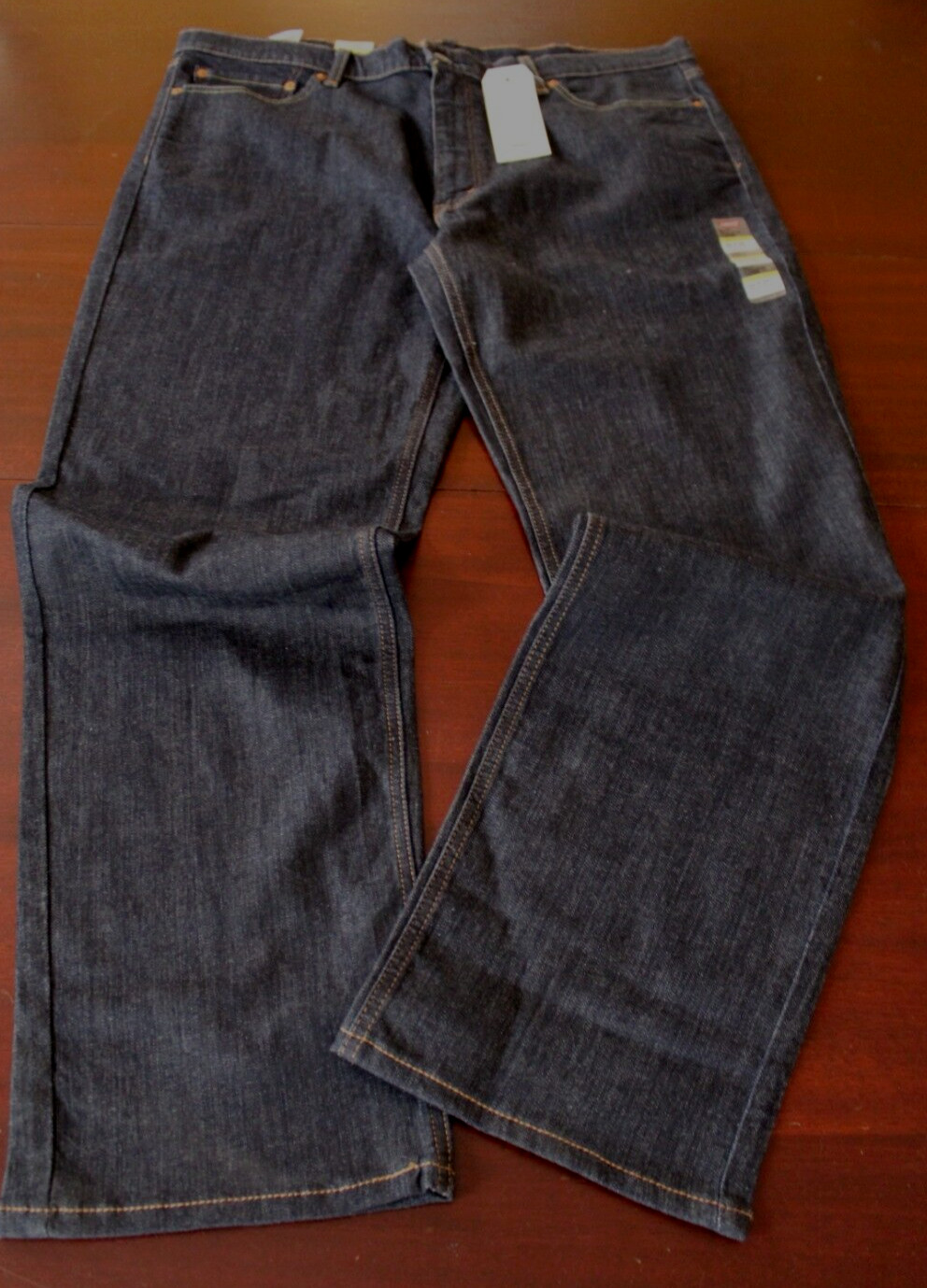 mens levi’s 541 athletic taper stretch jeans 42×36 nwt cleaner wash
