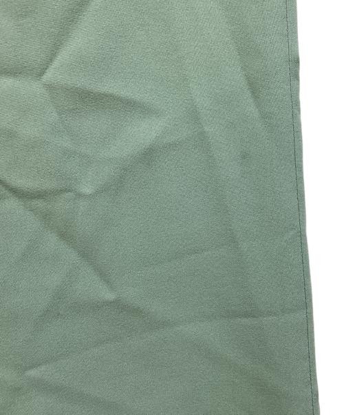 CULLNI Belted side slit tapered pants Yellow green 22-SS-016