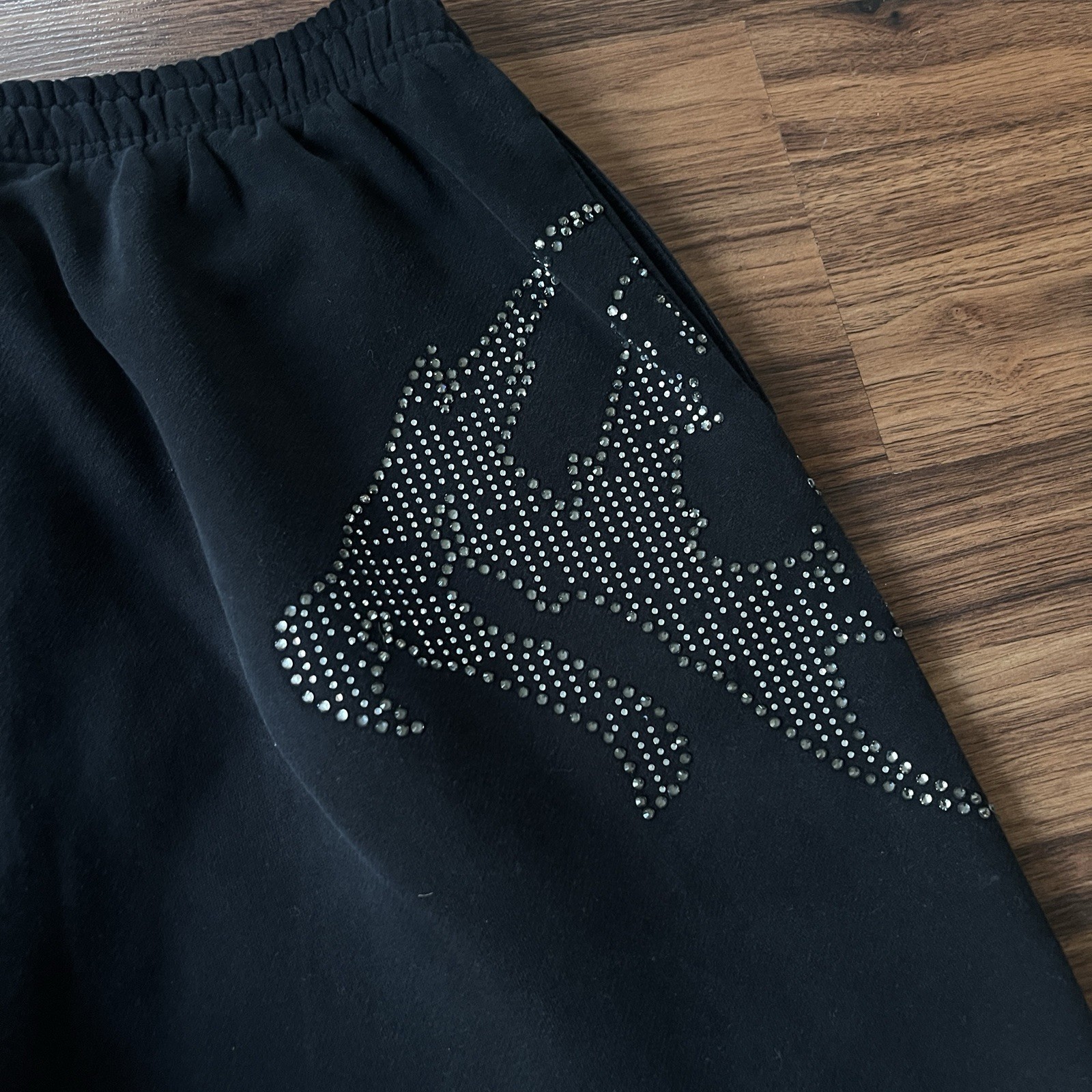 Named Collective Rhinestone Sweatpants Jacket Zip Up Logo Set Sz L/XL