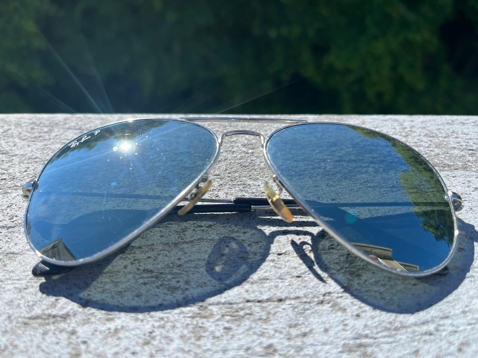 Ray-Ban Aviator Classic RB3025 Silver Metal Frame w/Mirrored Lenses