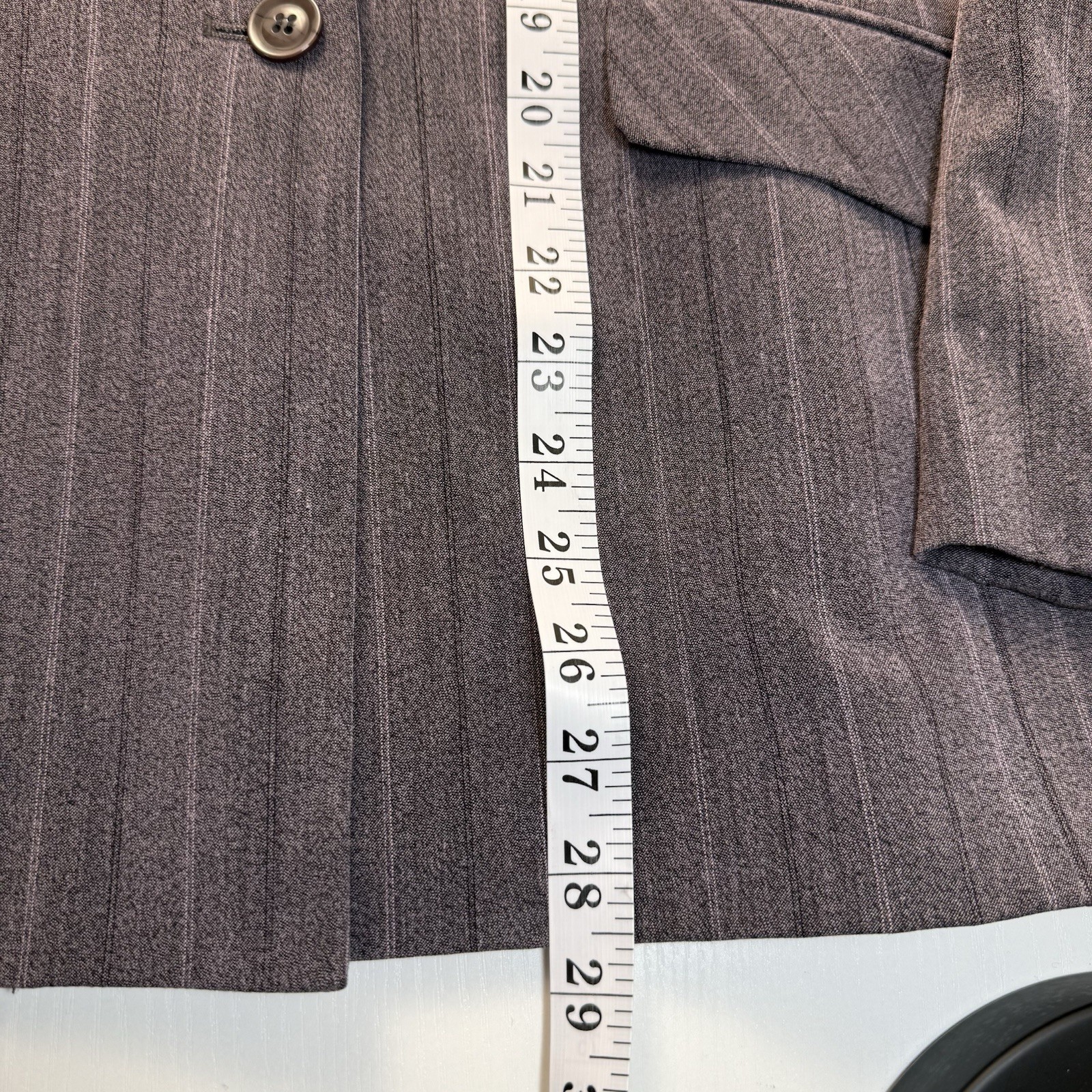 Vintage Y2K Norton McNaughton Stretch Blazer 8 Dark Academia Pinstripe Corpcore