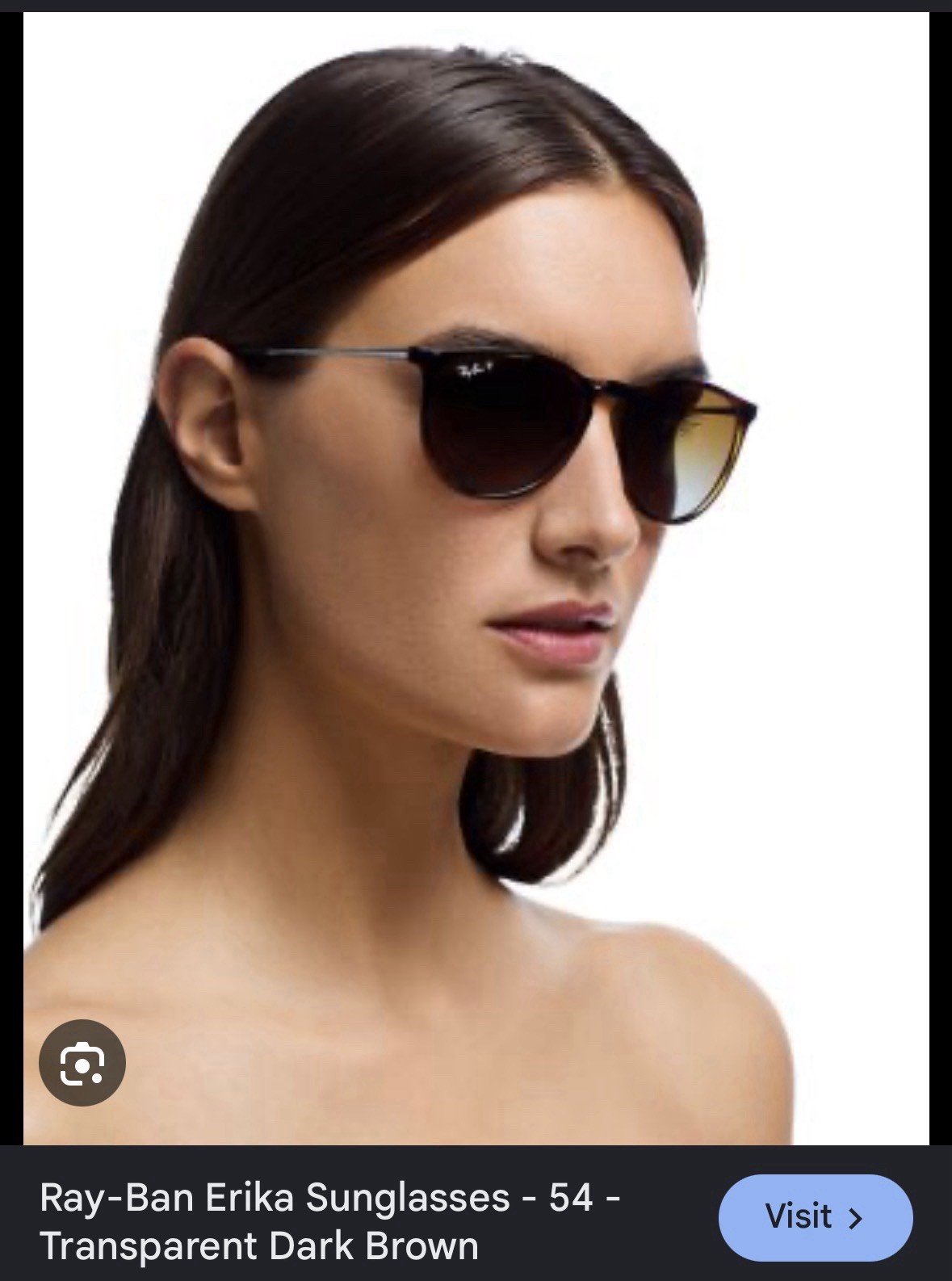 Ray-Ban Erika Round Tortoise Shell Brown Frame Sunglasses Black Gradient Lens