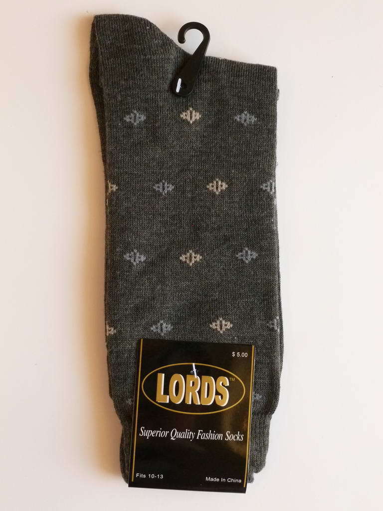 12 PAIRS NEW COTTON MEN LORDS GEOMETRIC DRESS SOCKS SIZE 10-13 MULTI COLOR
