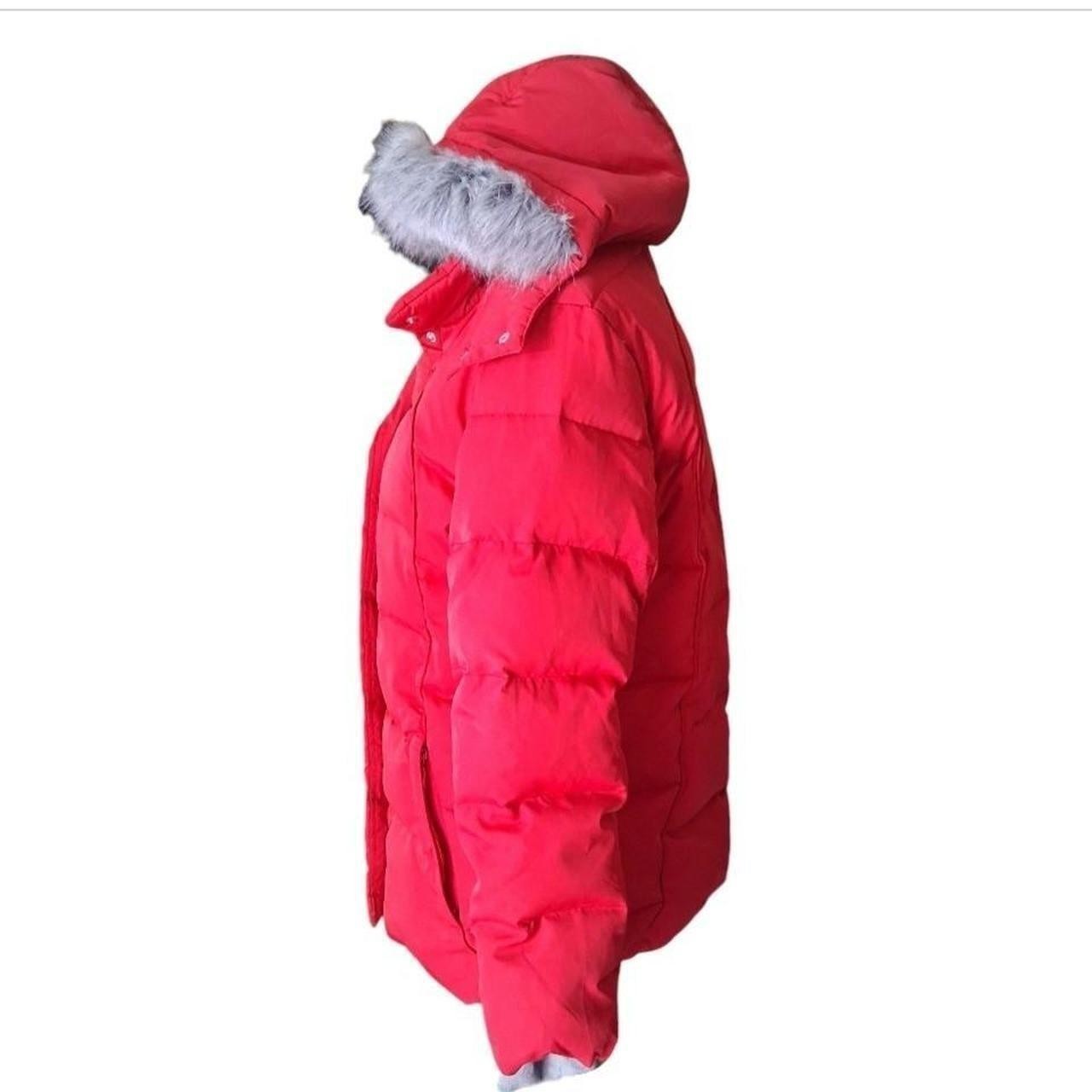 Free Country Power Down Series Winter Coat With Faux Fur Lined Hood Size Medium