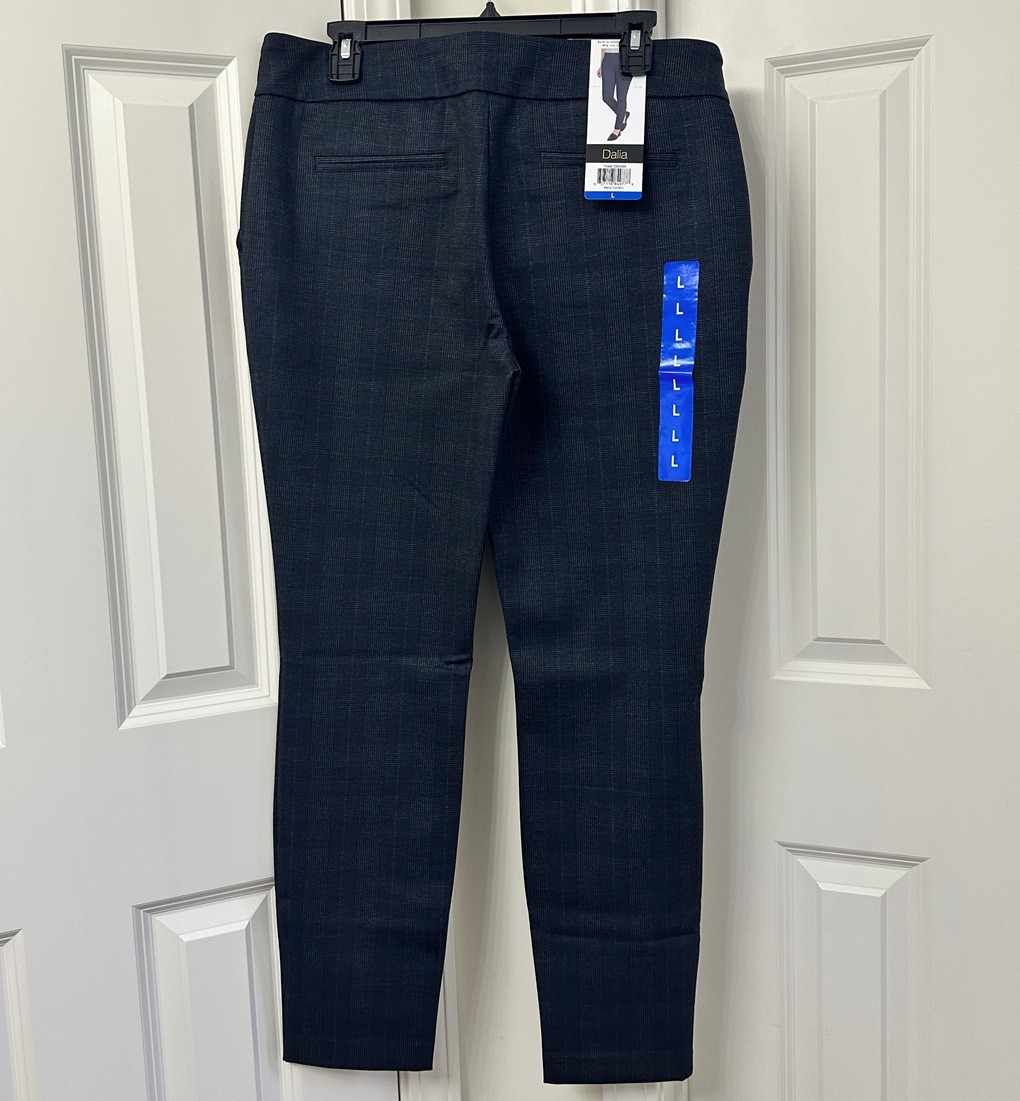 Dalia Women’s Pull-On Ponte Pant, Navy Combo
