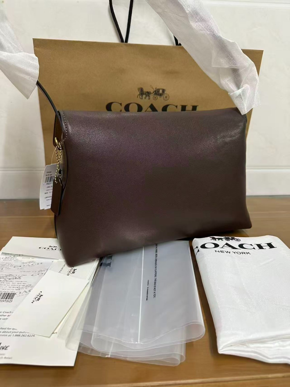 New COACH Chelsea Shoulder Bag Yellow 30 Leather Crossbody Handbag CDS58 Outlet!