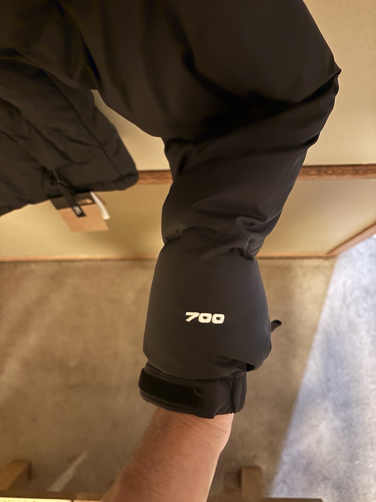 The North Face Nuptse 700 Down Hooded Full Zip Puffer Jacket Black XL