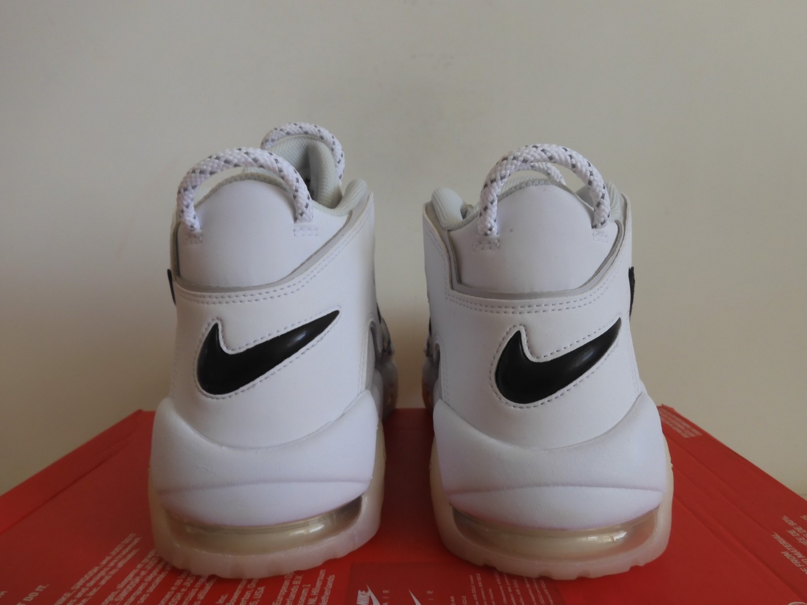 NIKE AIR MORE UPTEMPO ’96 “COPY PASTE WHITE-BLACK-PHOTON DUST SZ 12 [DQ5014-100]