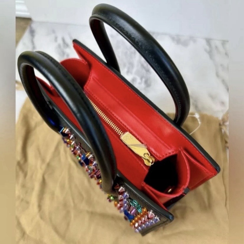 Christian Louboutin Paloma Mini Multicolor Spikes Loubinhesky Crossbody Bag
