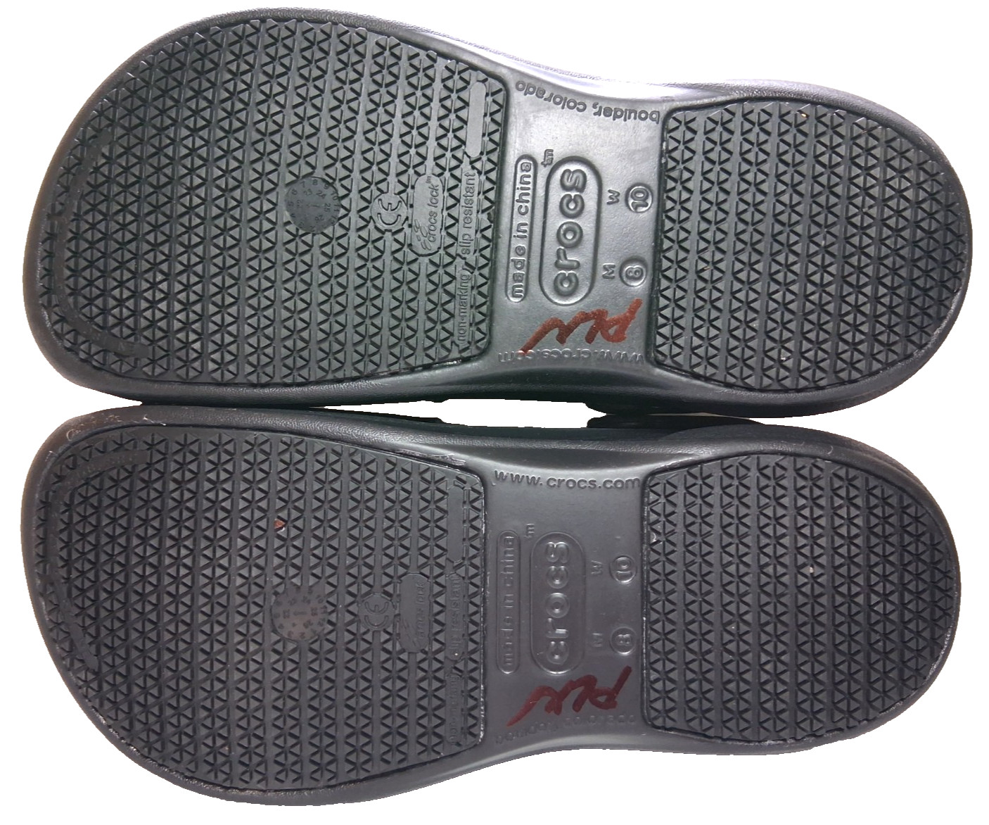 Crocs At Work Bistro Clog Black Unisex Size Womens 10/ 8 Mens EXCELLENT