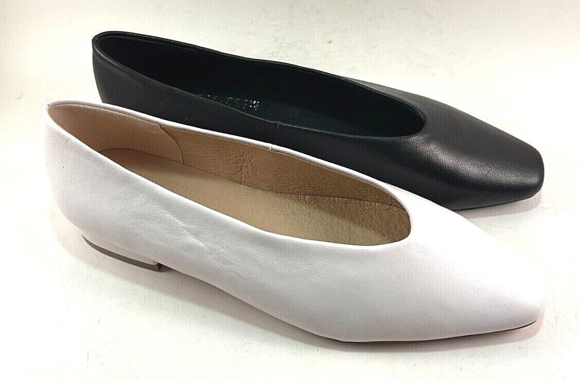 Chelsea Crew Slick Leather Almond Toe Low Heel Pumps Choose Sz/Color