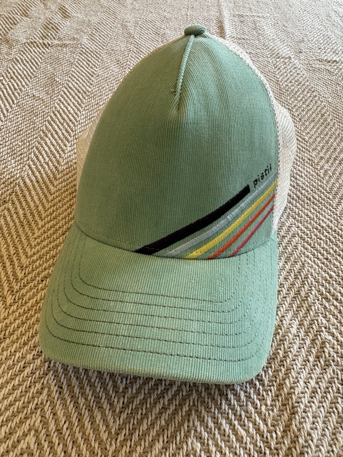 Pistil Womens Trucker Hat Corduroy Colored Lines! NEW LIMITED EDITION Free Ship!