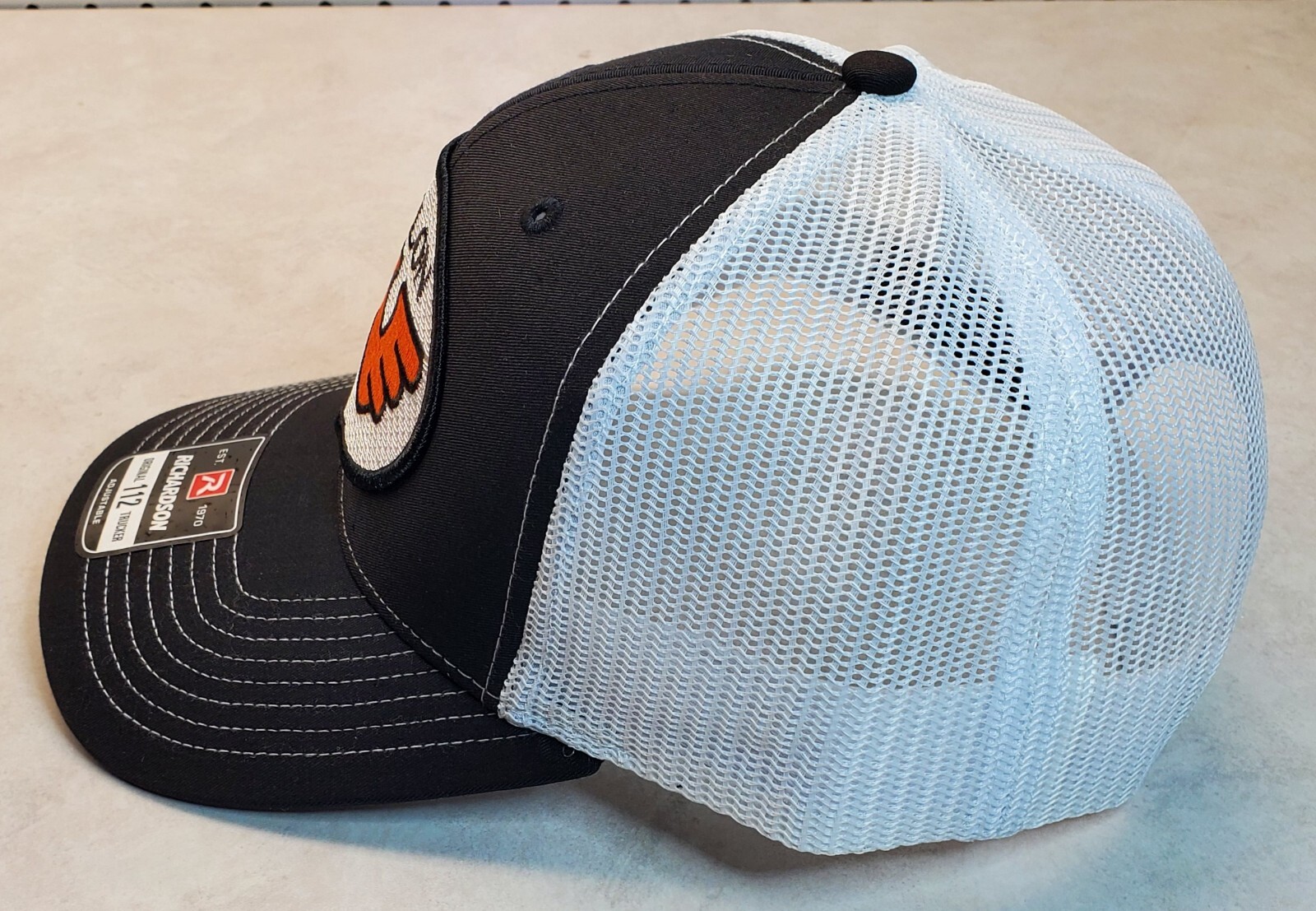 WAYLON JENNINGS Patch on Richardson 112 Trucker Hat Snapback Black/White