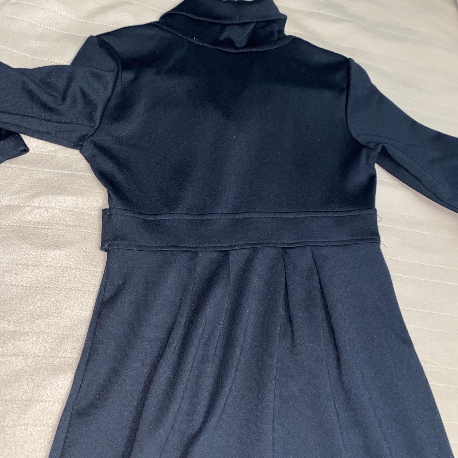 London Times Womens Sz 6 Black Cowl Neck Dress RN58142 – 3/4 Sleeve