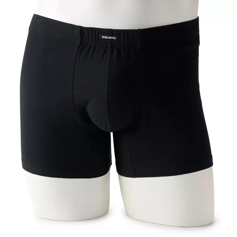 3-Pack Equipo TRUNK Brief Underwear BLACK Cotton Stretch men Large L (28-30) NIP