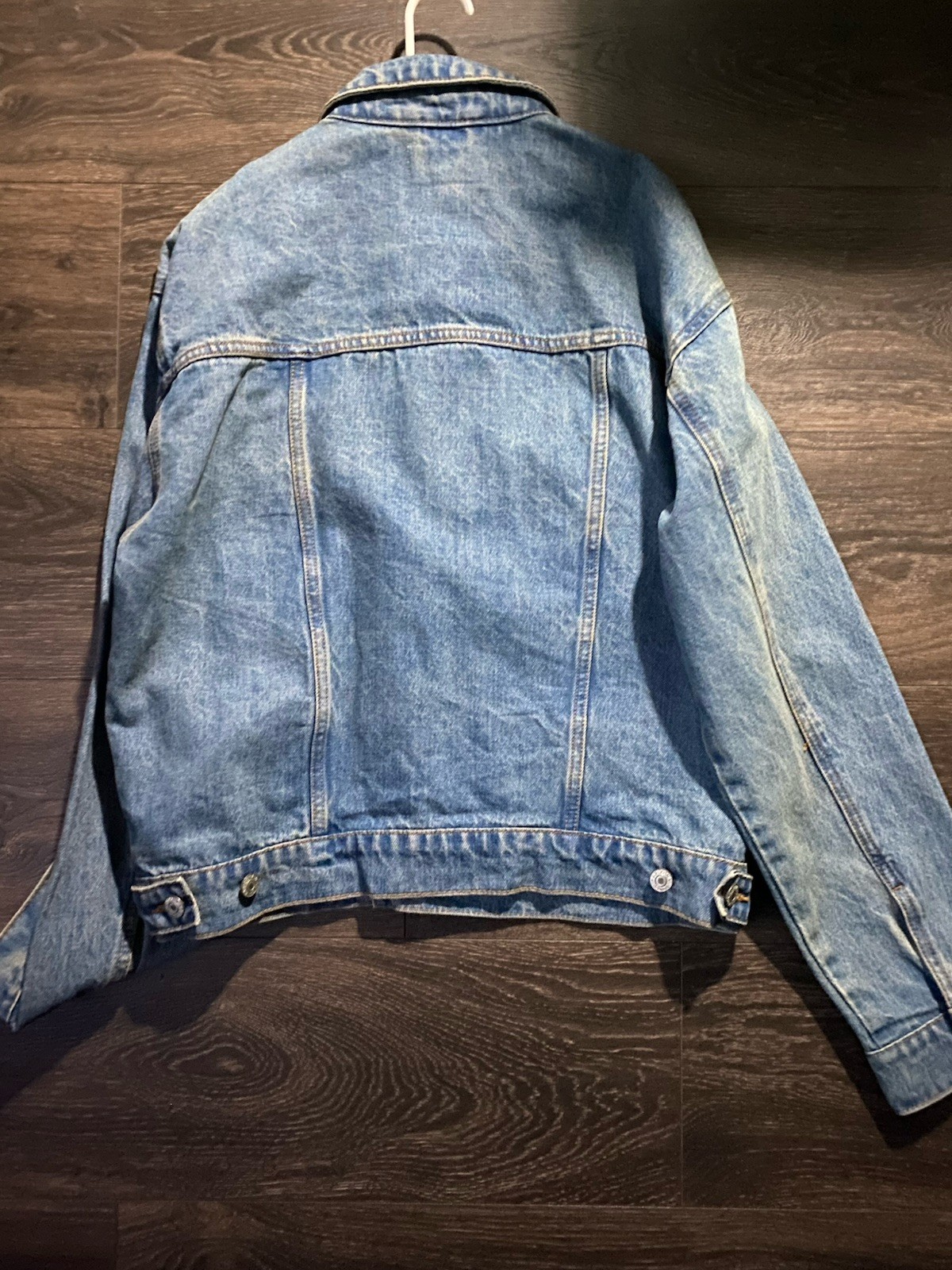 Arizona Jean Co Men’s Blue Denim Jacket M Regular Fit Button Front Pockets