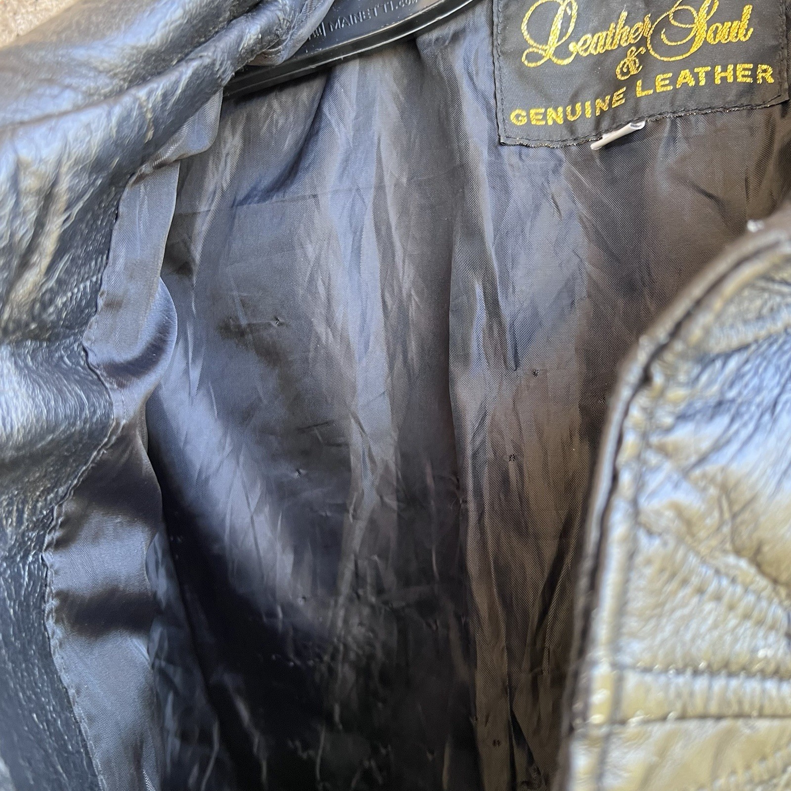 🍒💣 Vintage 80’s Black Leather Blazer Style Jacket