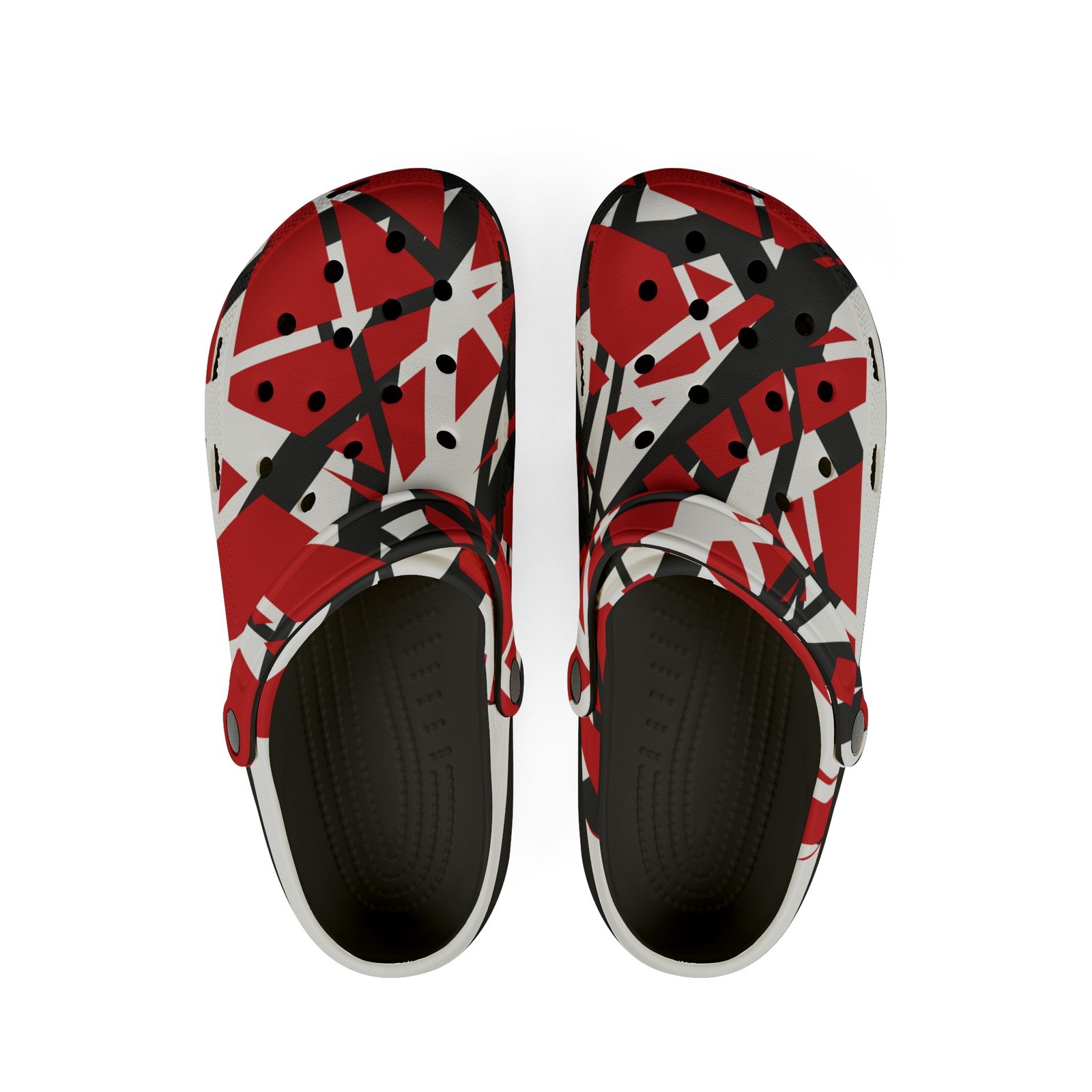 EVH Frankenstrat Van Halen Croc-style Clogs – BLACK