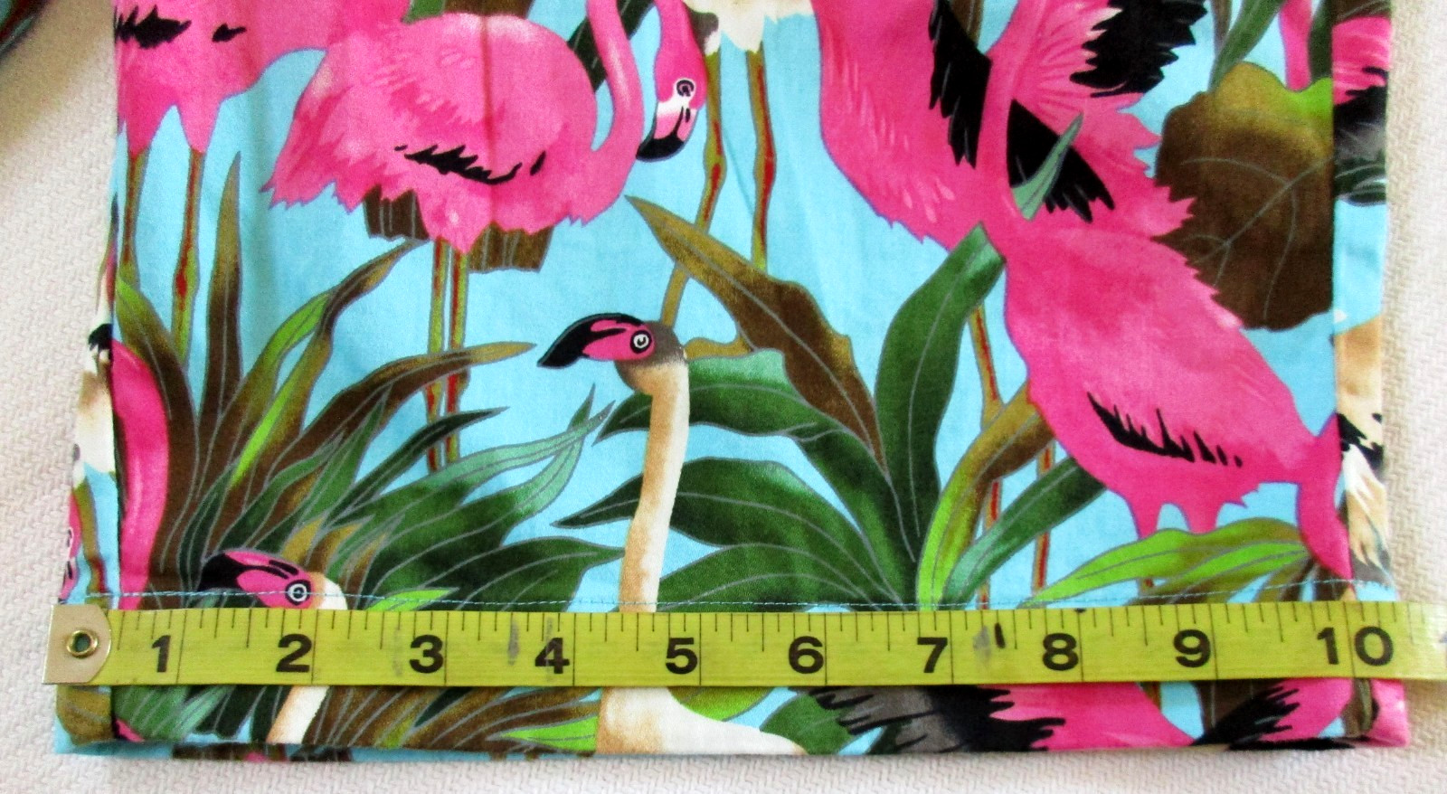 Loudmouth Golf Shorts Men’s 34 All Over Print Pink Flamingo Tropical Chino 11″