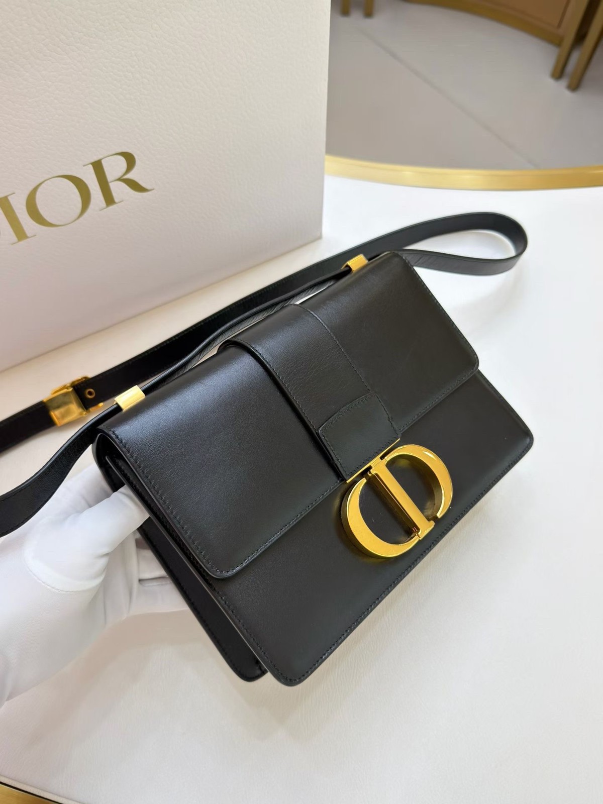 Dior Pre-Owned Authentic Crossbody Bag Black 24*17cm Free Tracked Shipping