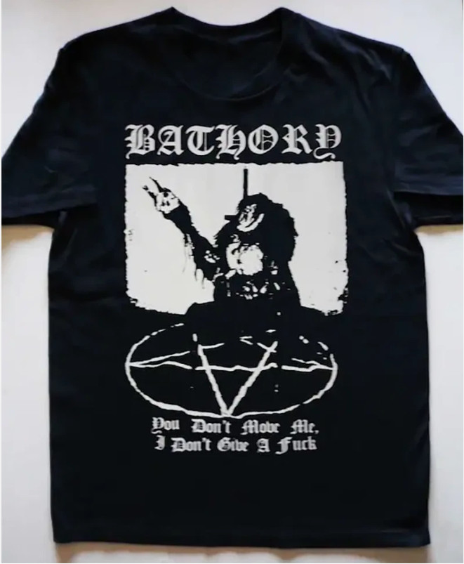 New Popular Bathory Band Black T-Shirt Cotton Full Size S-5XL