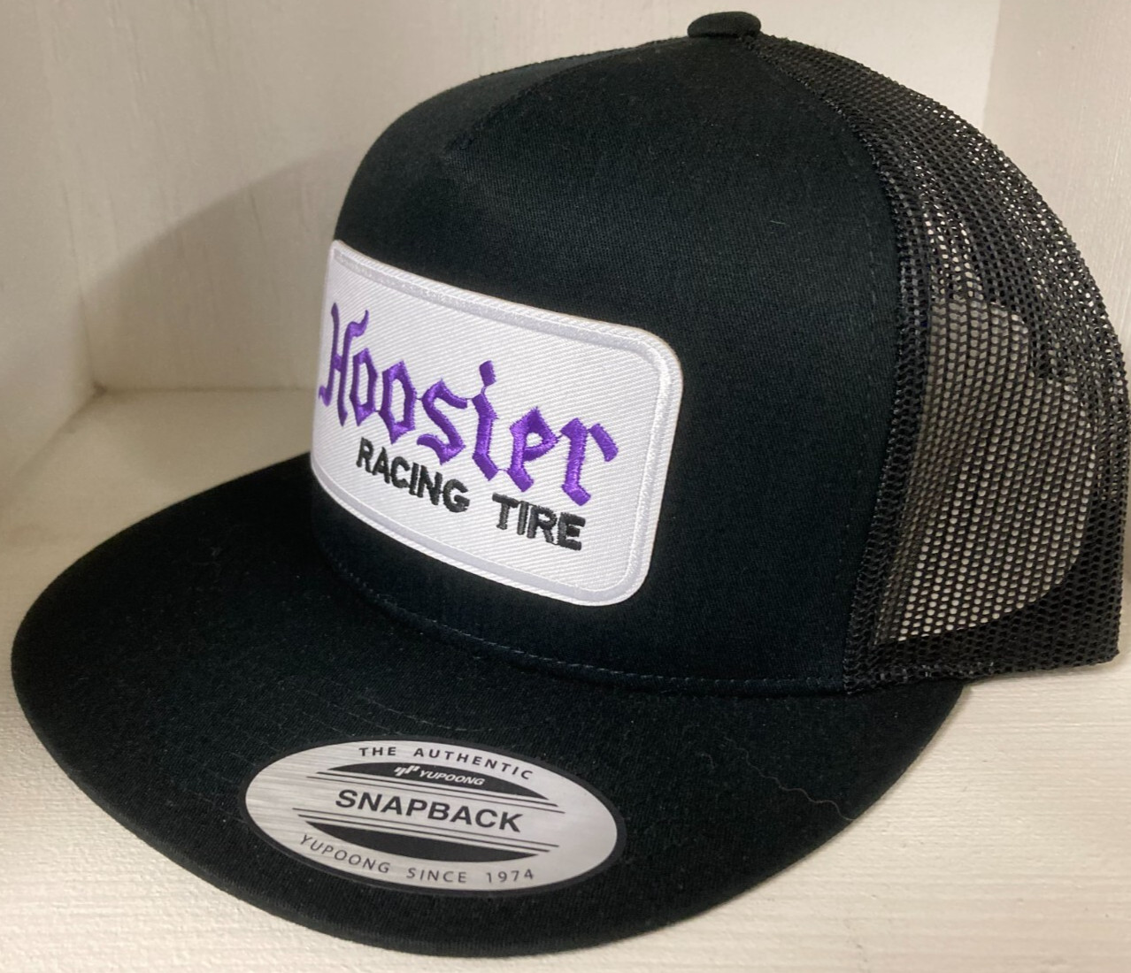 HOOSIER Racing Tire Retro TRUCKER Hat Cap Classic EMBROIDERED Vintage Patch New!