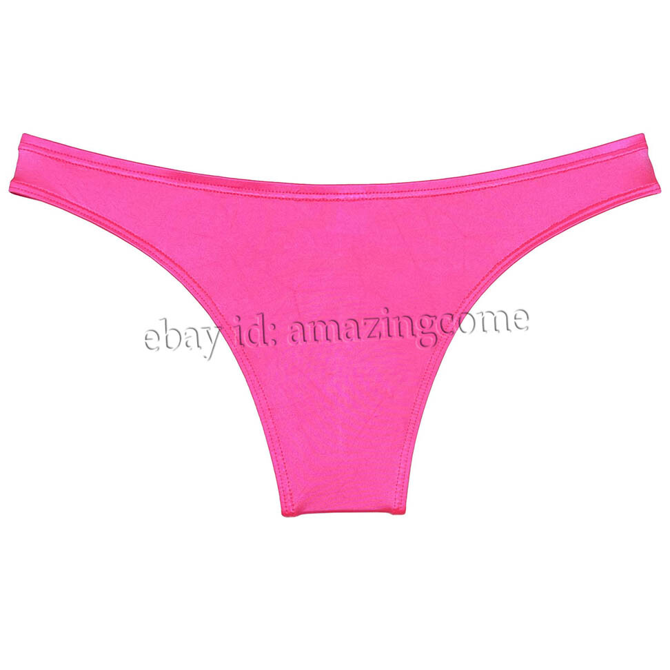 Sex Men Silk Glossy Bikini Briefs Male Cheek Underwear 1/2 Hip Coverage Swimsuit