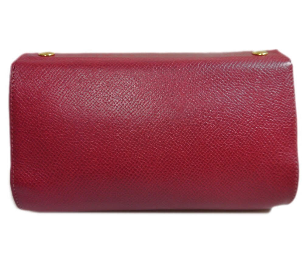 Authentic HERMES Caro PM Pouch Serie Leather #4055