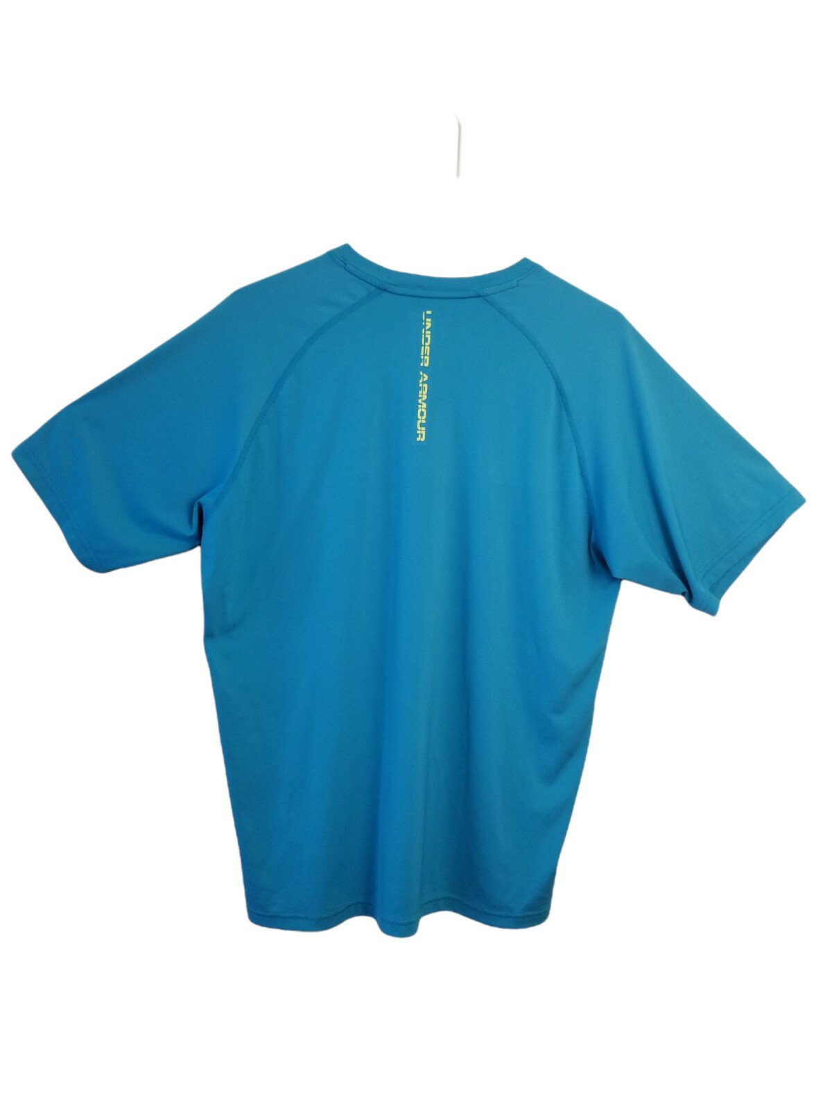 UNDER ARMOUR Blue Run Shirt Short Sleeve Men’s Size Large pit to pit 24in.