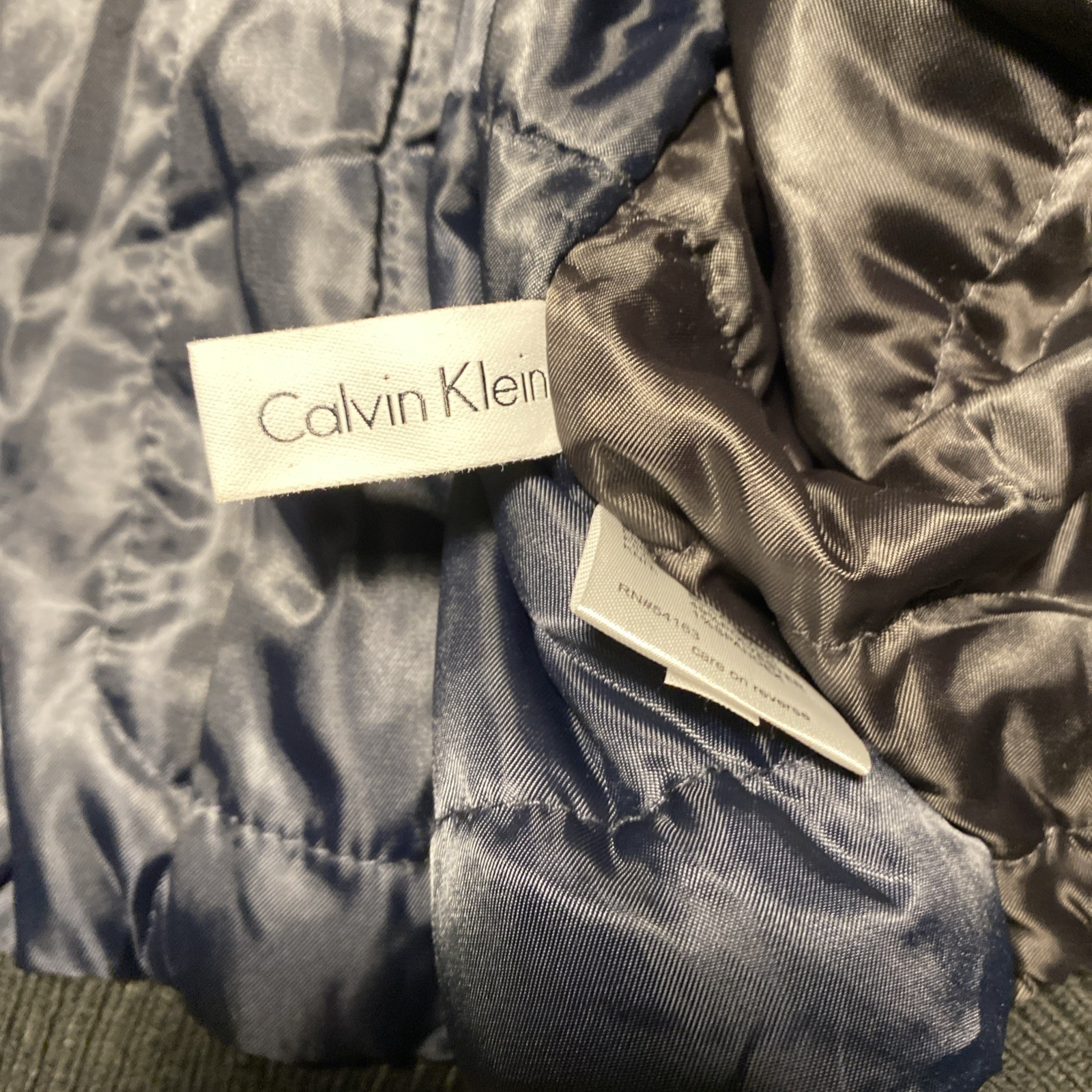 NWOT $195 Calvin Klein Men’s Black Classic Ripstop Bomber Coat Jacket Size XL