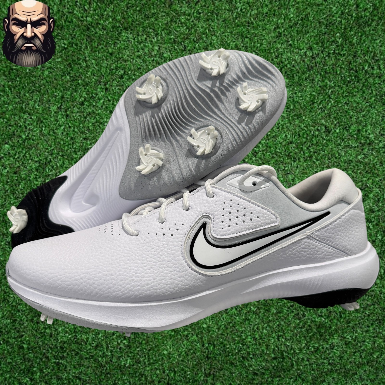 Nike Victory Pro 3 ‘White Black’ DX9028-101 Golf Shoes Men’s Size 11.5 Wide