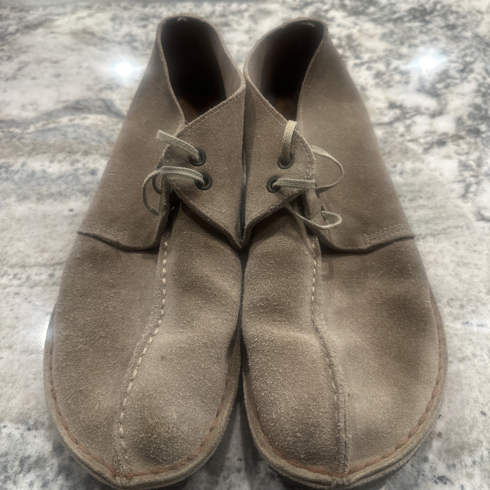 Clarks Desert Trek Boots (Sand Suede) US Size 9 Pre Owned