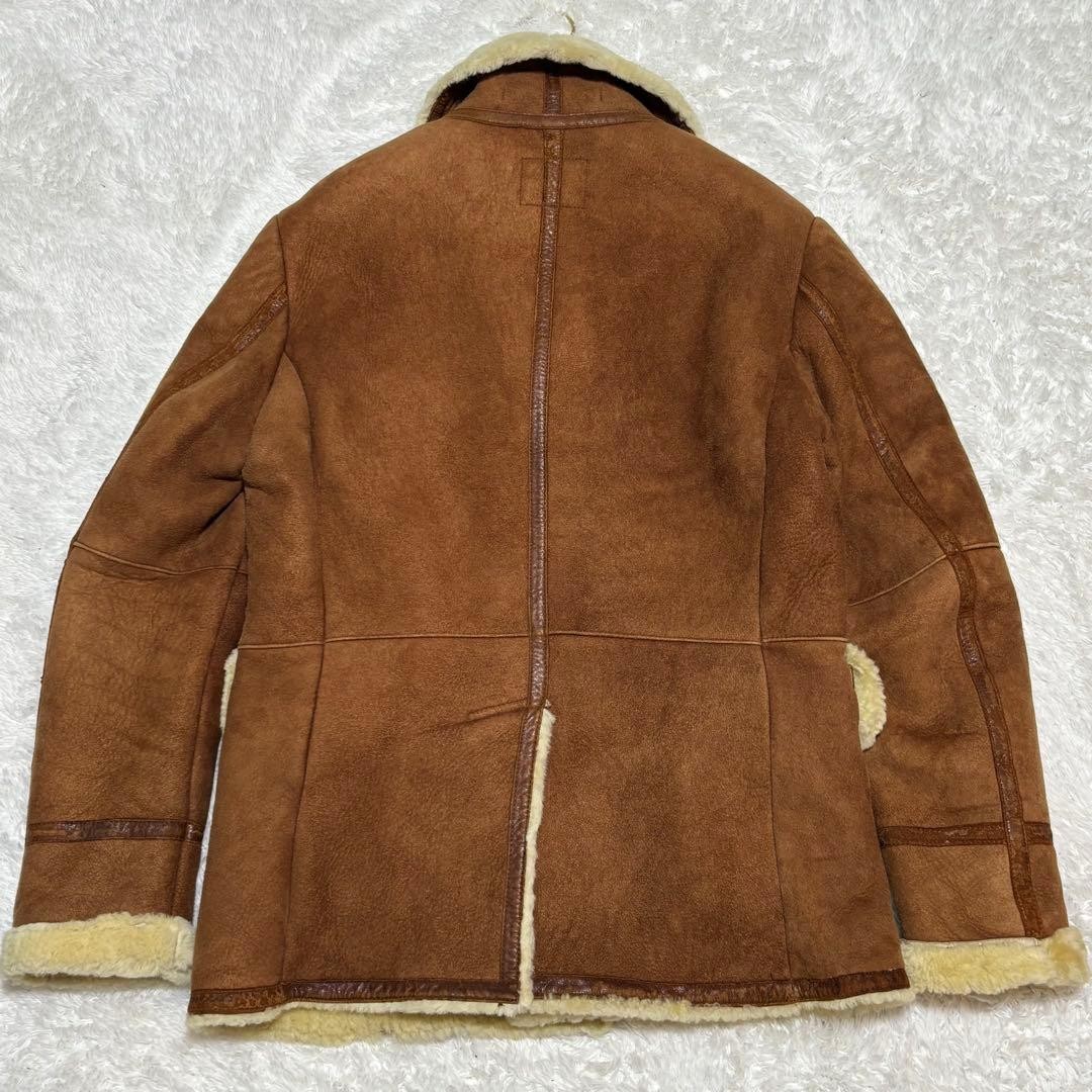 Authentic UNITED ARROWS Leather Brown Coat Pre Owned Good Condition Japan