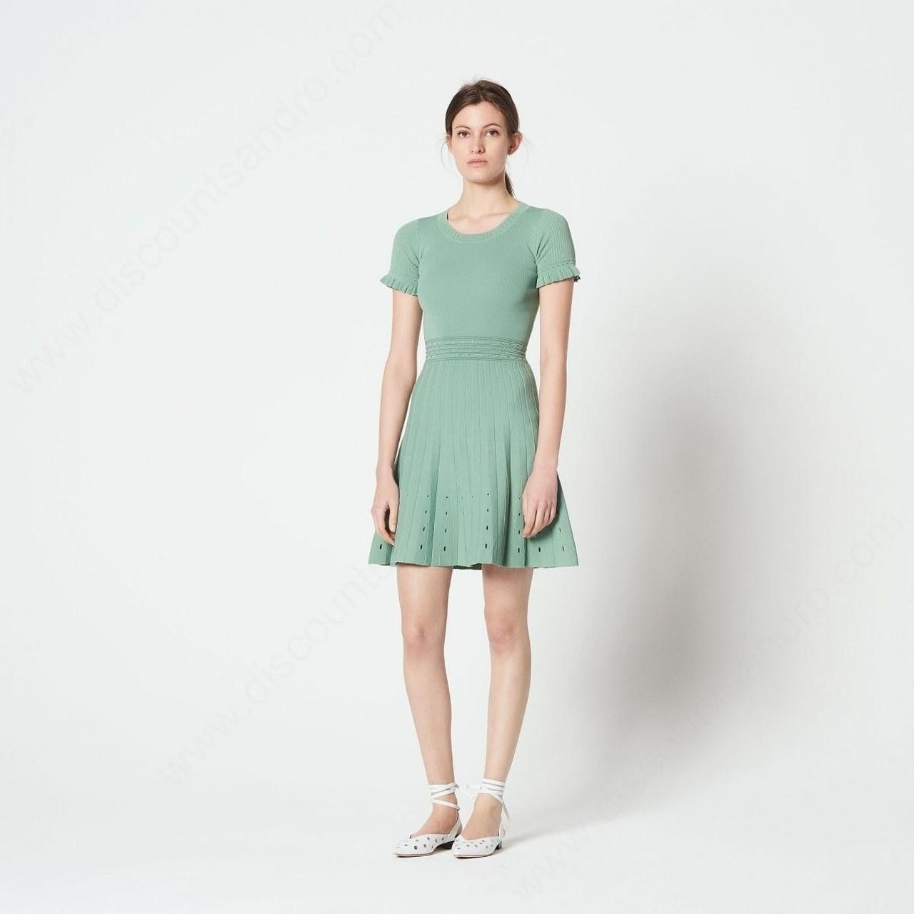 Sandro Jade green knit dress size 10