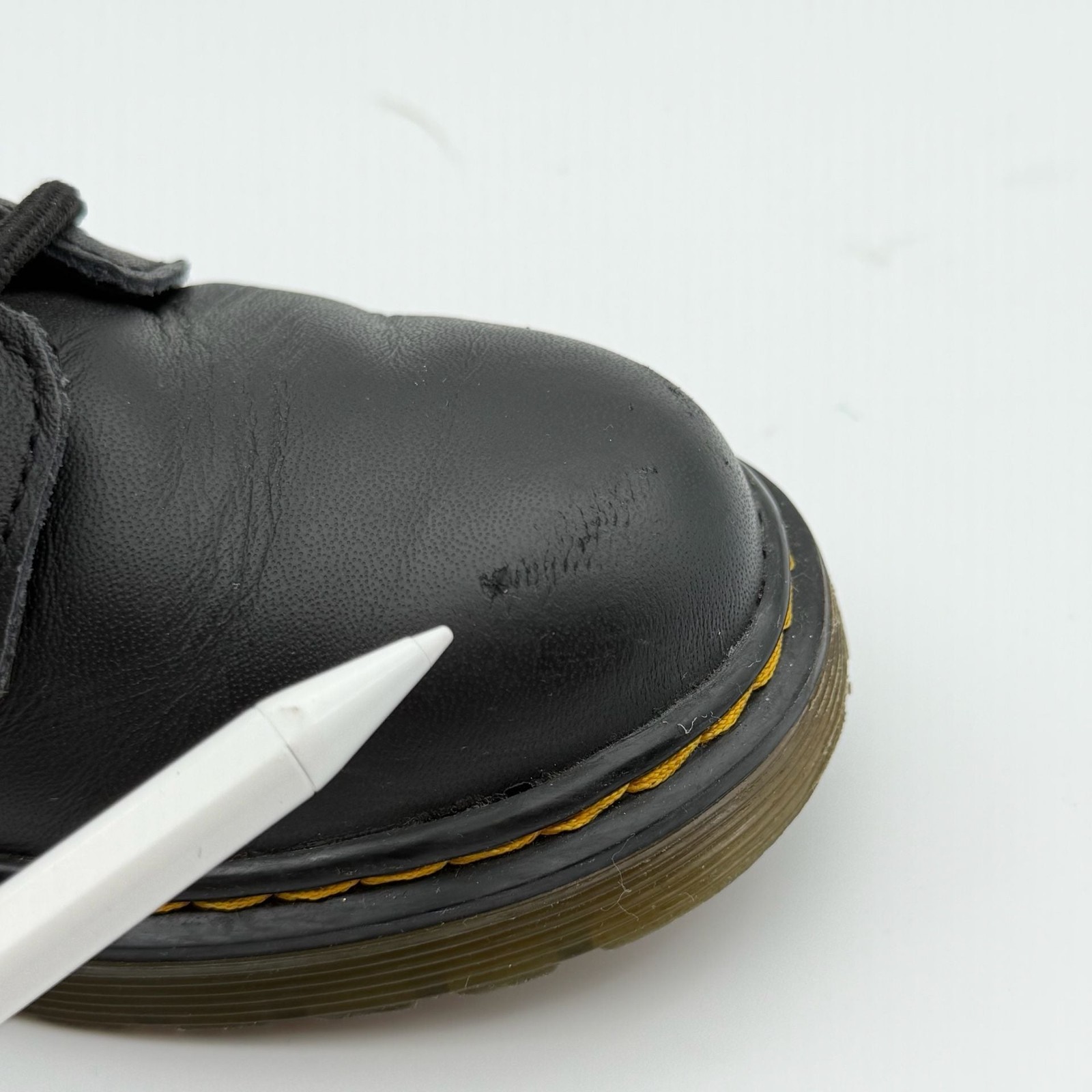 Dr. Martens 1460J Junior Leather Lace-Up Boots with Side Zipper