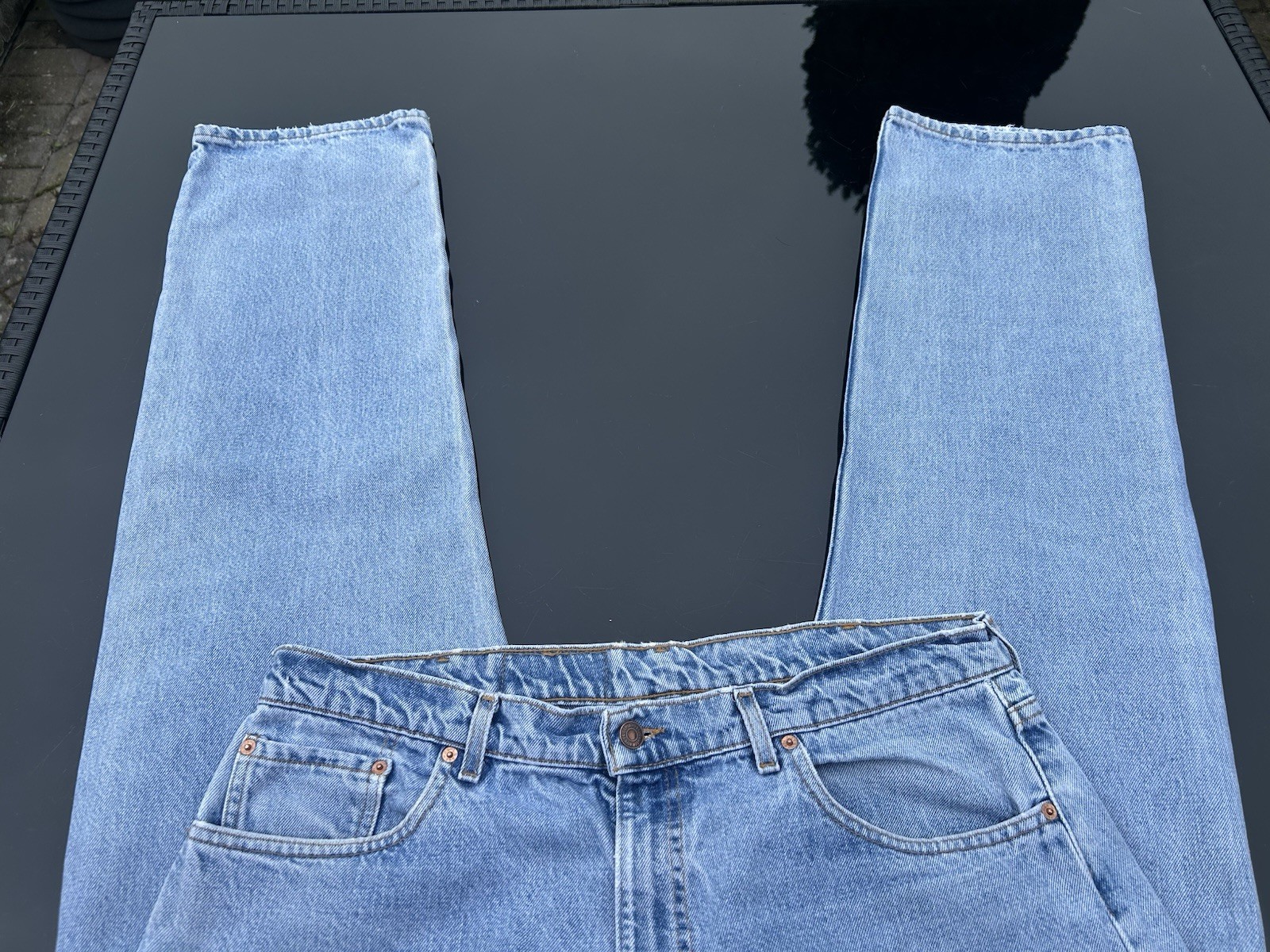 Levi 505 Regular Straight Fit Waist 39in Inside Leg 34in 100% Cotton In Denim
