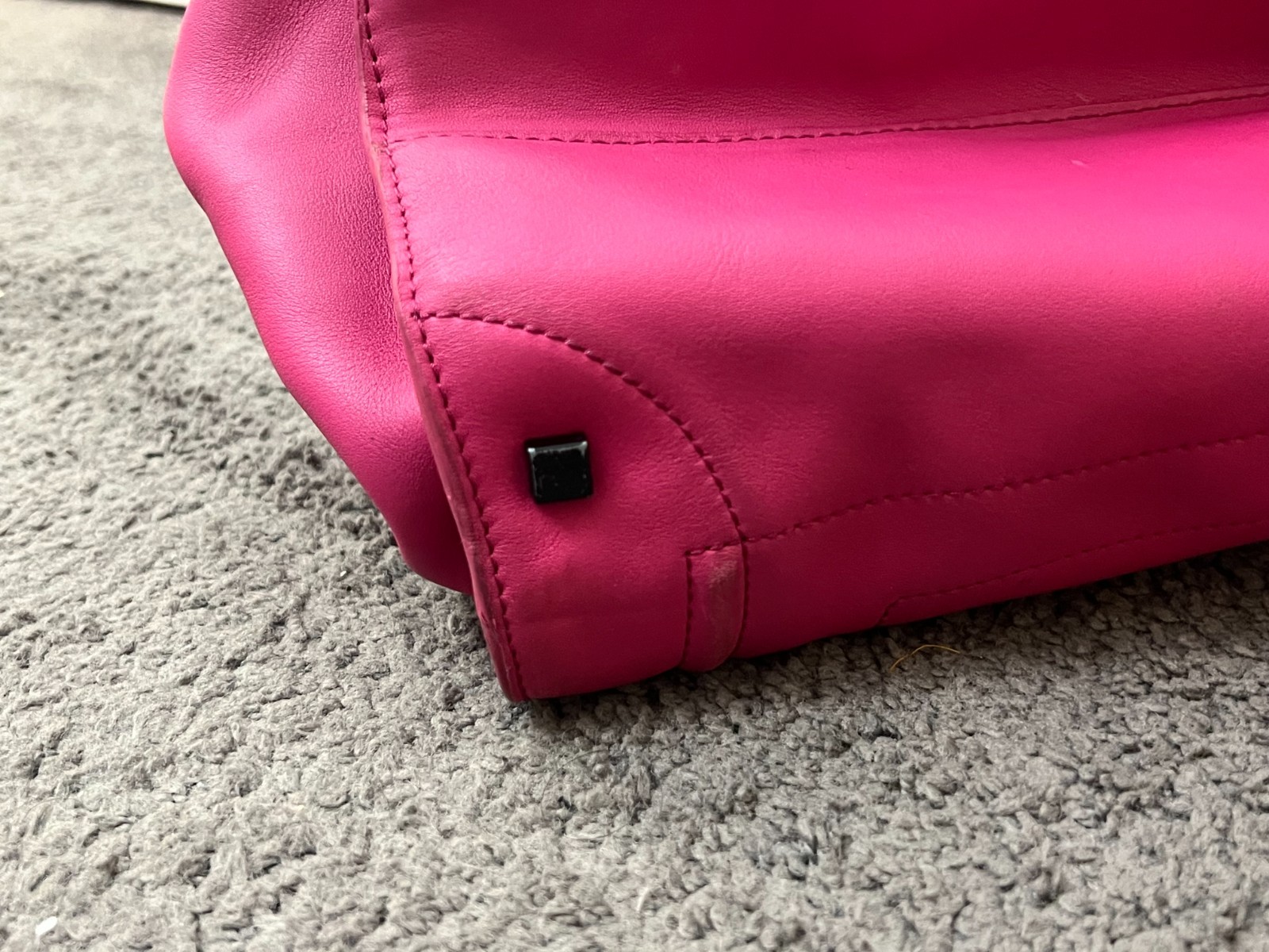 CELINE Luggage Phantom Hand Bag Leather Pink