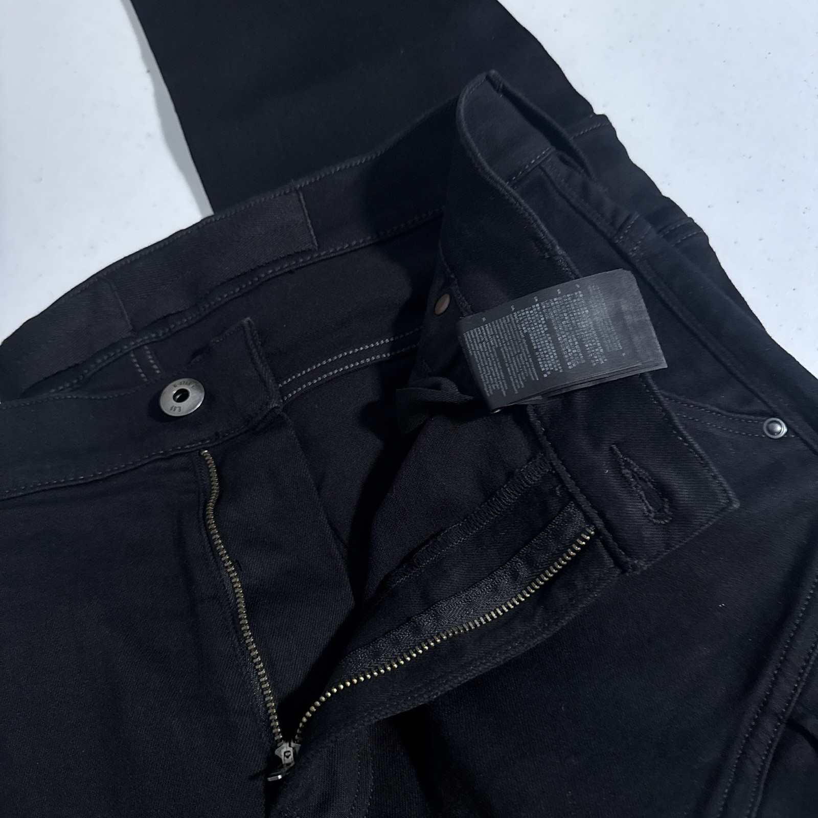 G-Star Raw Airblaze 3D Skinny Black Multi Pocket Moto Cargo Jeans Mens 32×32 NEW